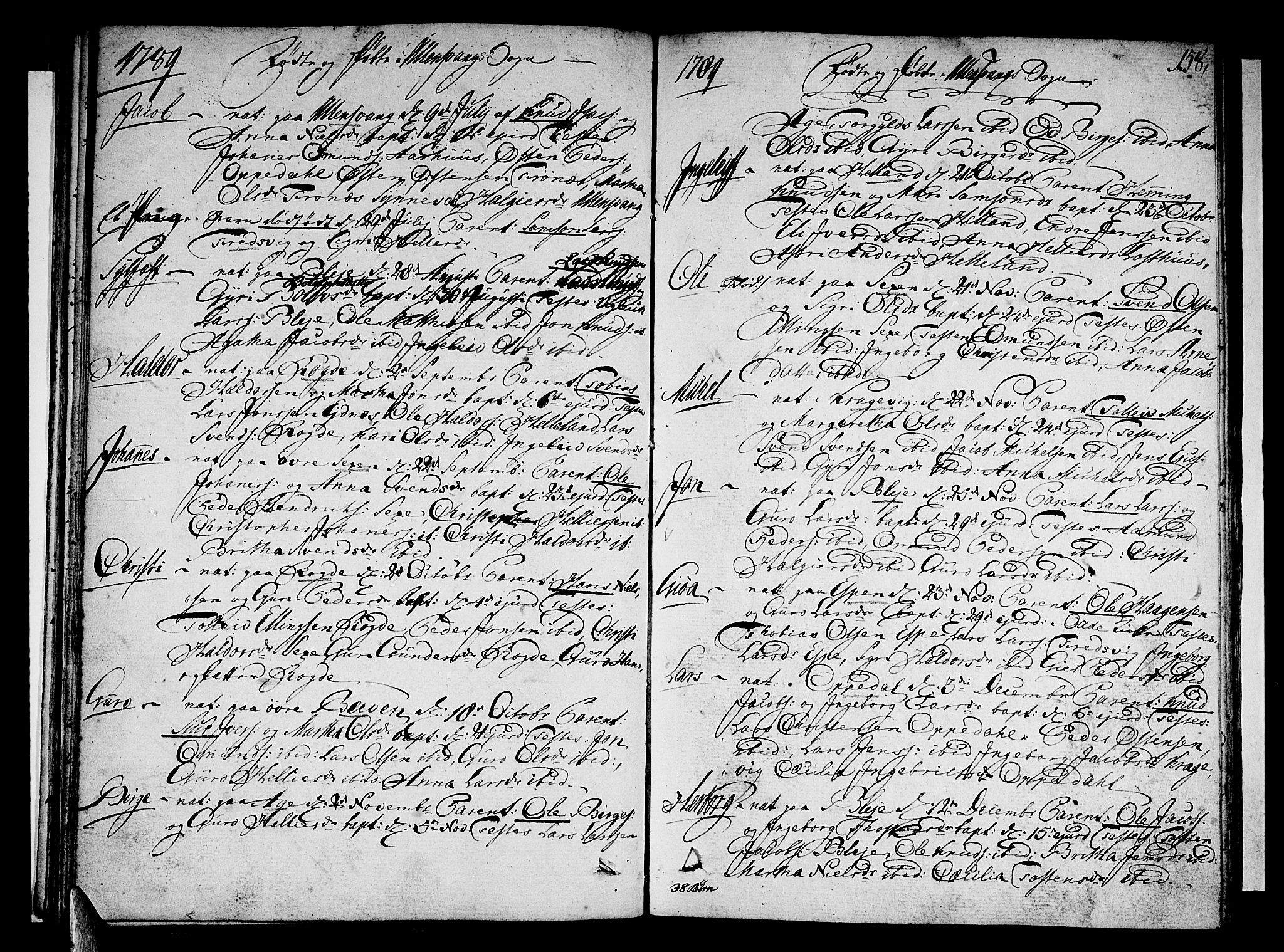 Ullensvang sokneprestembete, SAB/A-78701/H/Haa: Ministerialbok nr. A 7 /1, 1788-1804, s. 157-158