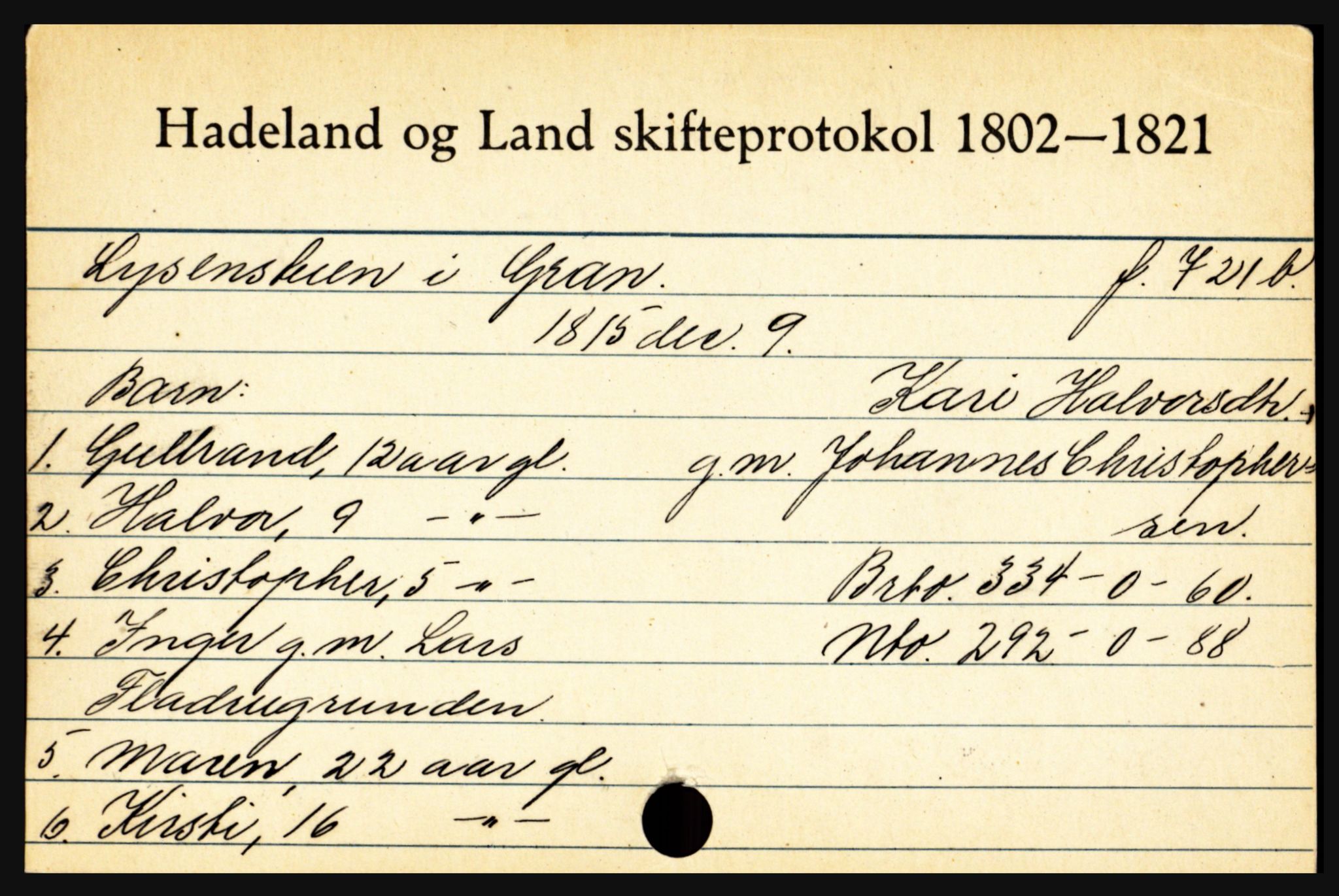 Hadeland og Land tingrett, AV/SAH-TING-010/J, 1659-1900, s. 4709