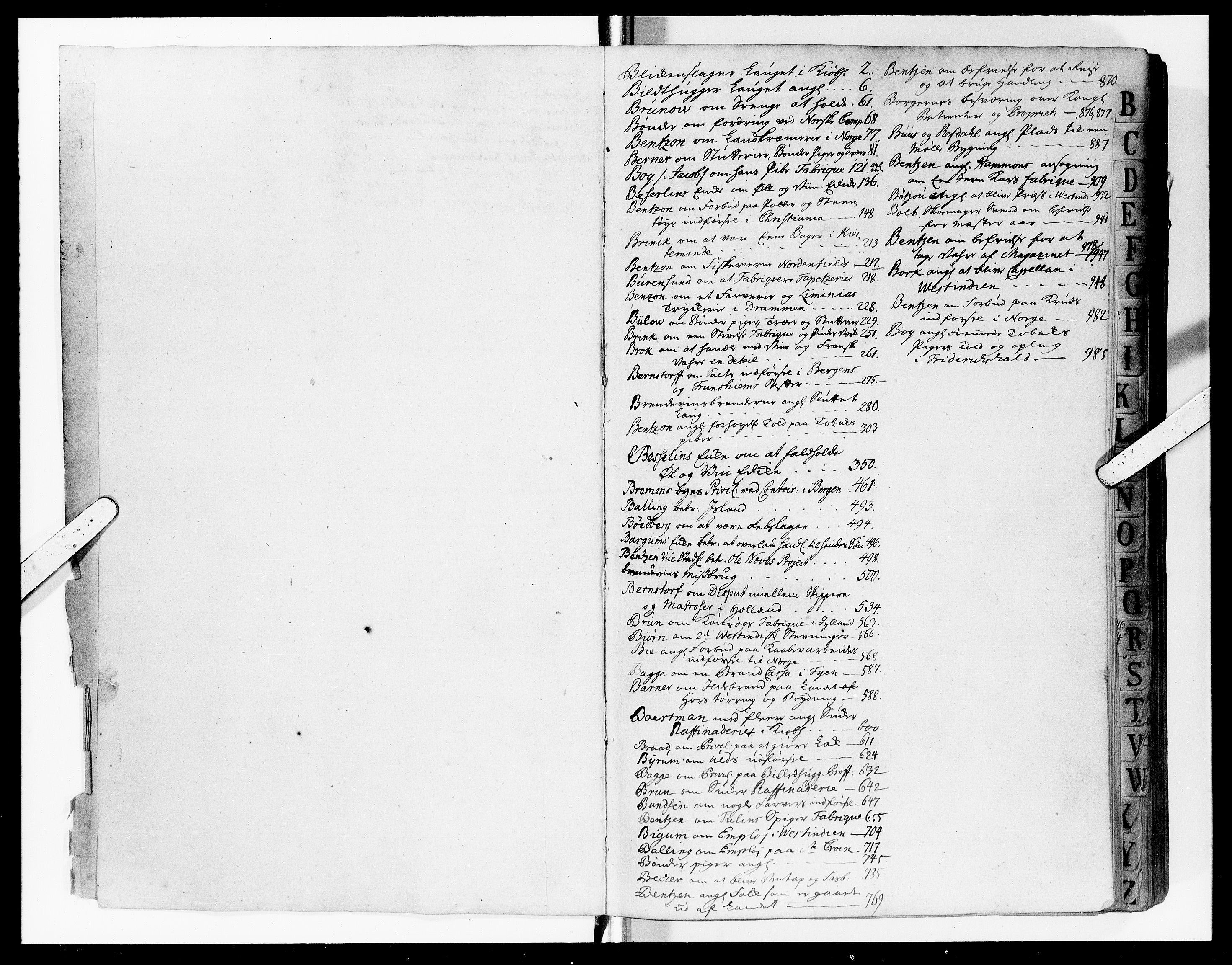 Kommercekollegiet, Dansk-Norske Sekretariat, DRA/A-0001/11/54: Journal nr. 6, 1753-1755