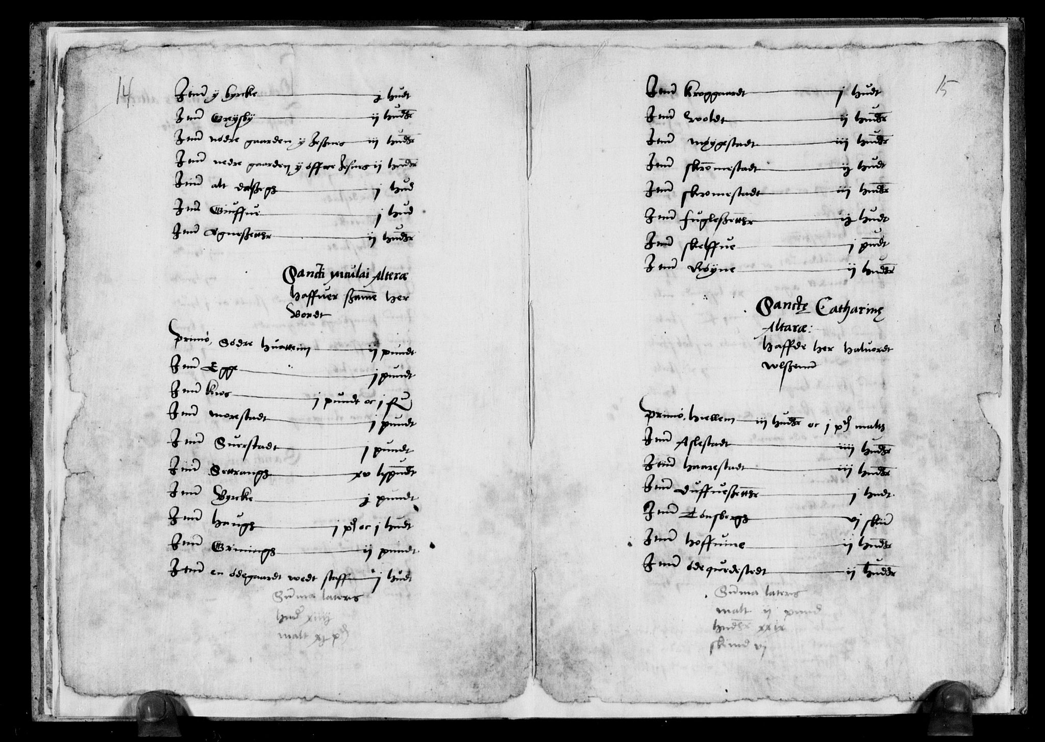 Rentekammeret inntil 1814, Reviderte regnskaper, Lensregnskaper, AV/RA-EA-5023/R/Ra/L0015: Trondheim len, 1564-1566; Nordnorske len, 1566-1567; Alle norske len, 1569-1570; Adelsgods, 1519-1520 Kirke- og klostergods, kommunegods m.m. 1540-1542
, 1519-1570