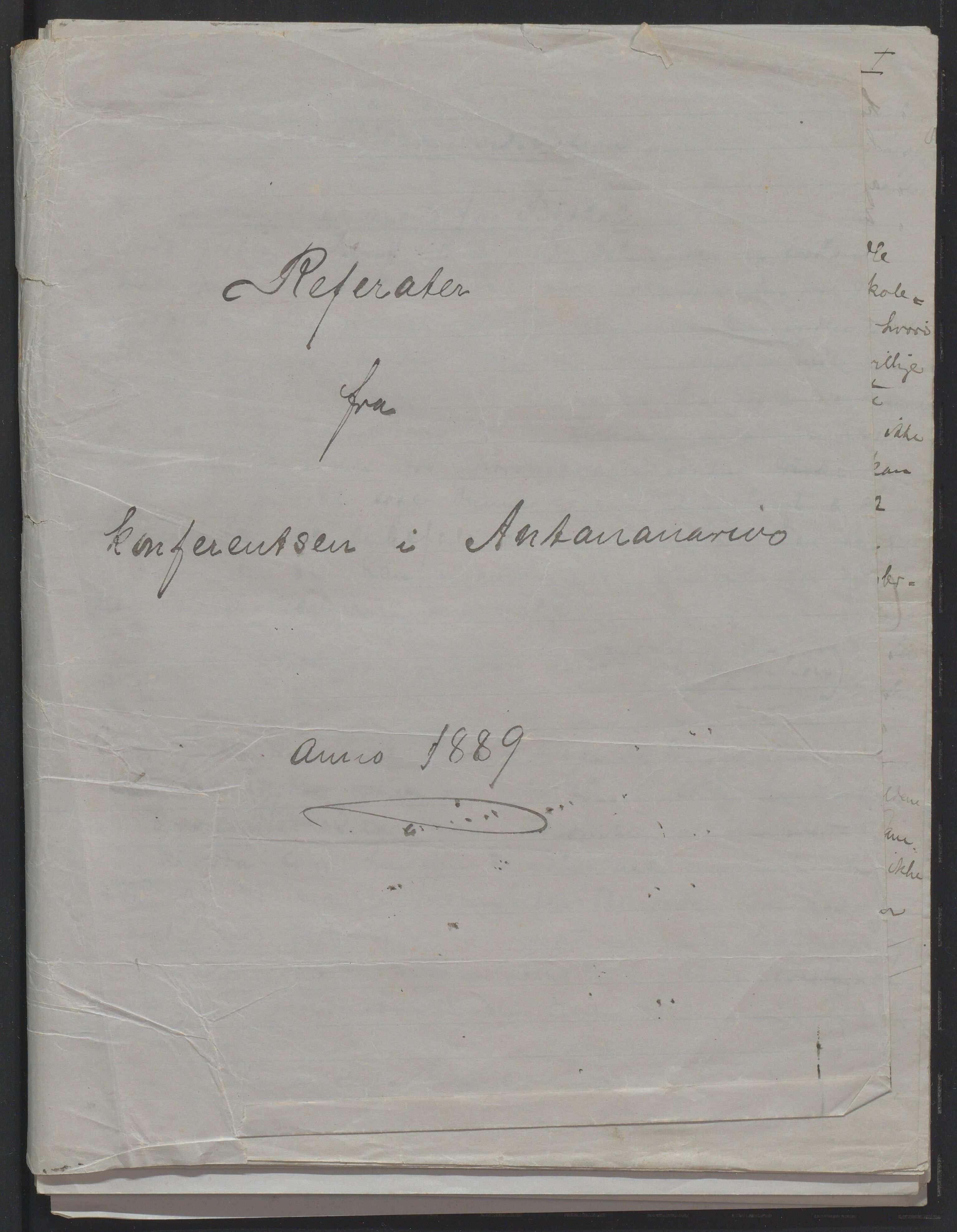 Det Norske Misjonsselskap - hovedadministrasjonen, VID/MA-A-1045/D/Da/Daa/L0037/0010: Konferansereferat og årsberetninger / Konferansereferat fra Madagaskar Innland, budsjettforslag for 1890., 1889