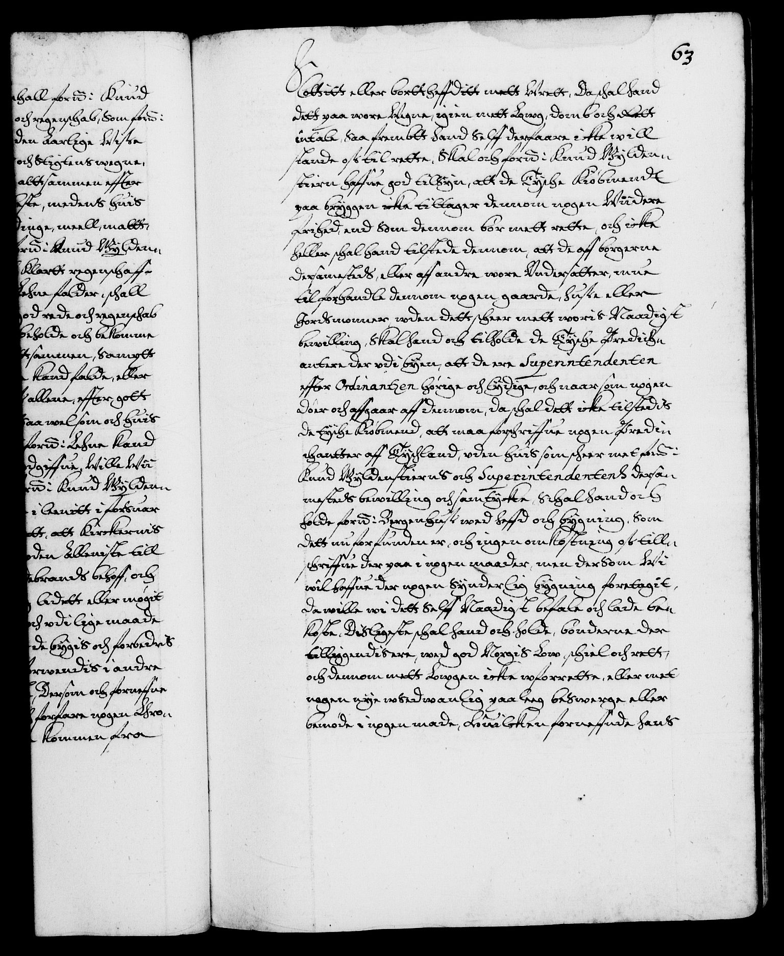 Danske Kanselli 1572-1799, RA/EA-3023/F/Fc/Fca/Fcaa/L0004: Norske registre (mikrofilm), 1617-1630, s. 63a