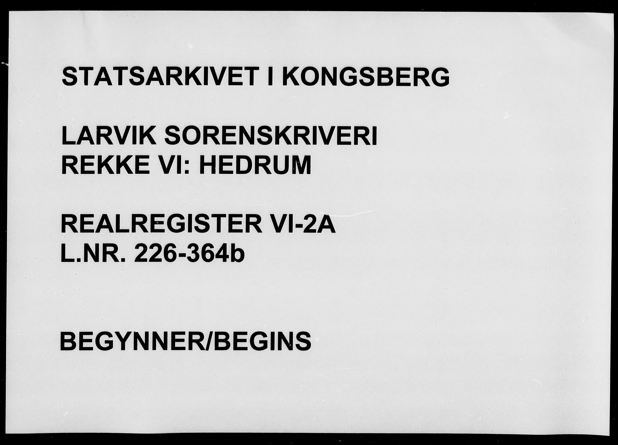 Larvik sorenskriveri, SAKO/A-83/G/Gb/Gbg/L0002a: Panteregister nr. VI 2a