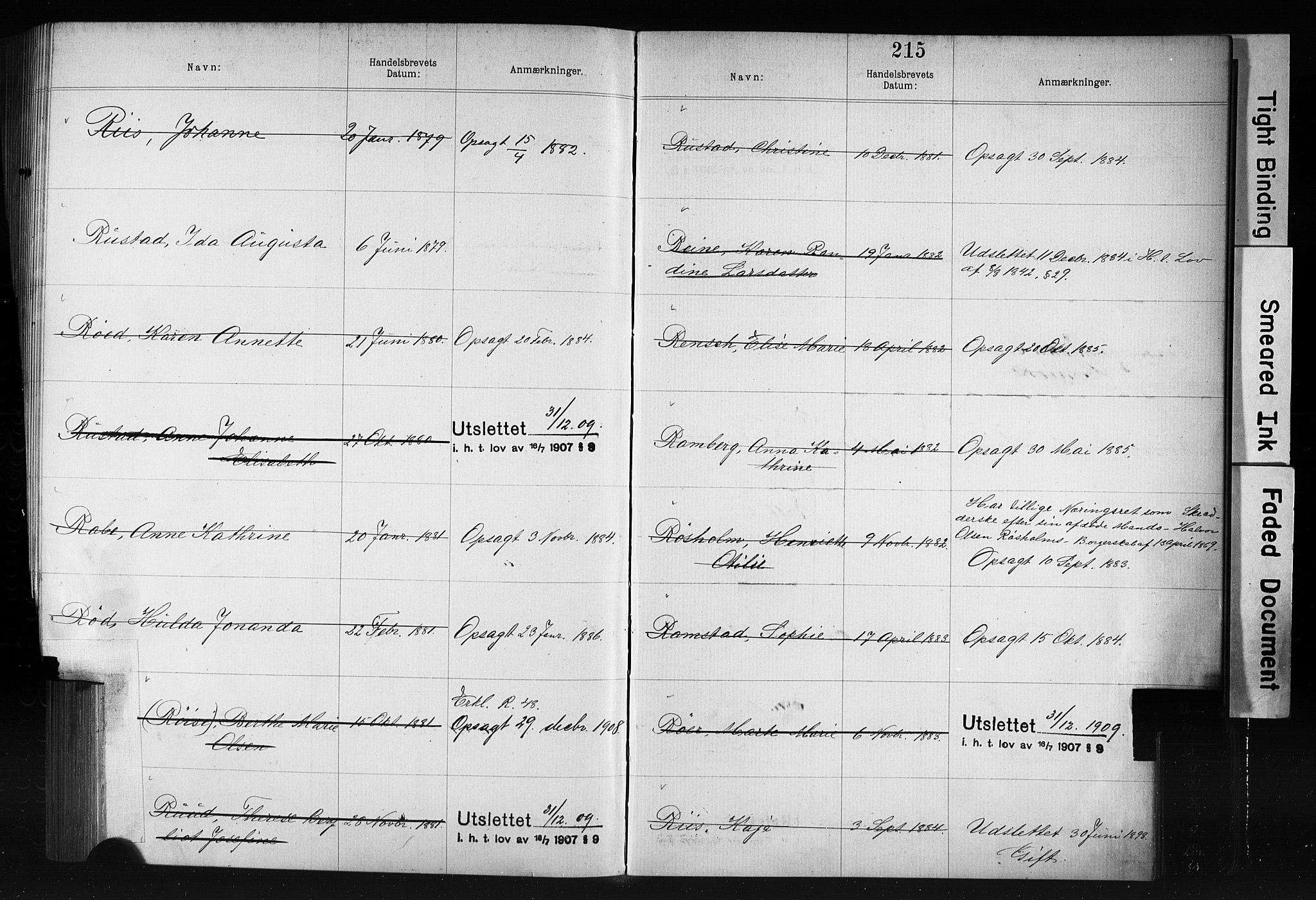 Kristiania magistrat, SAO/A-10711/F/Fb/L0006: Borgerrulle, 1879-1899, s. 183