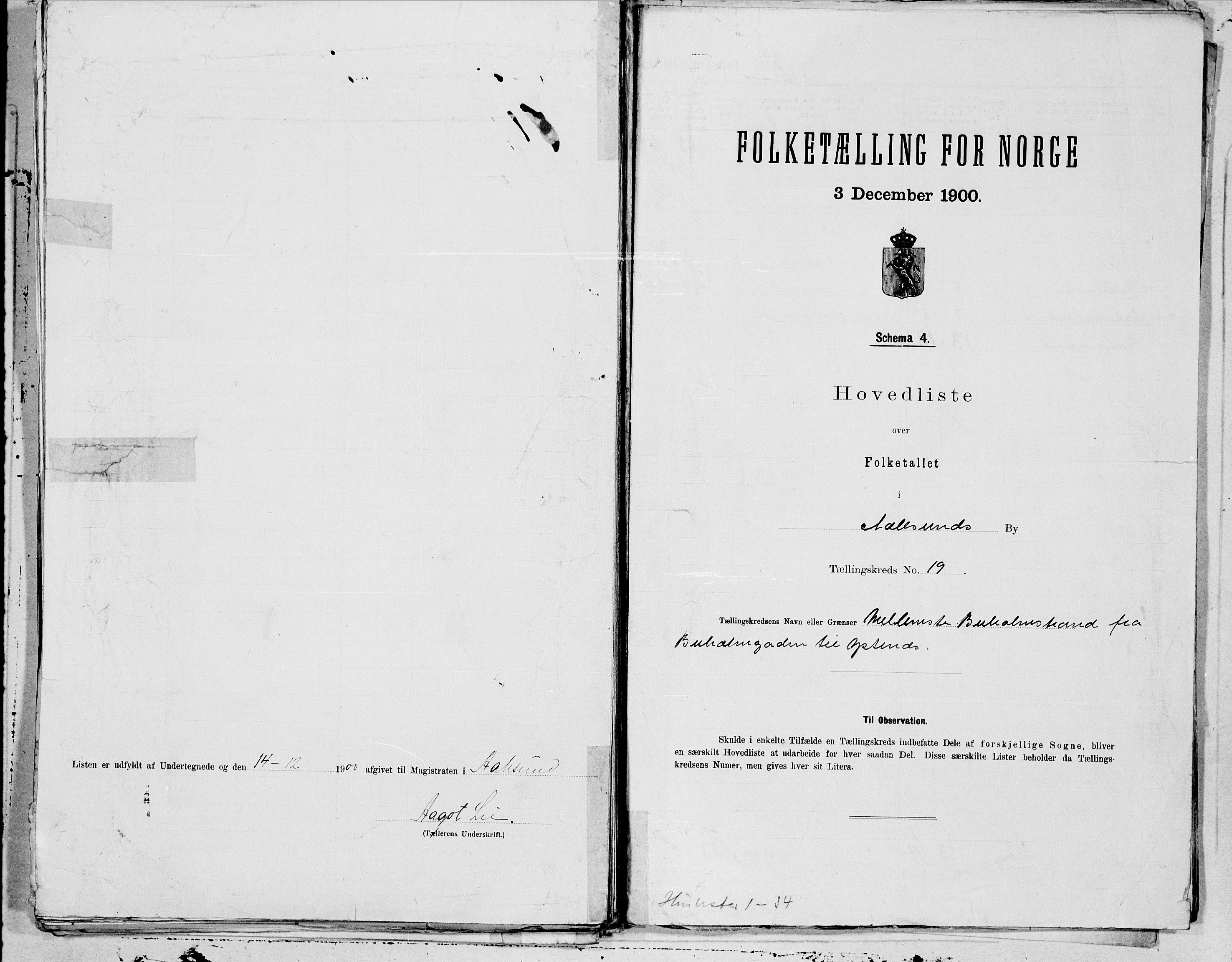 SAT, Folketelling 1900 for 1501 Ålesund kjøpstad, 1900, s. 38