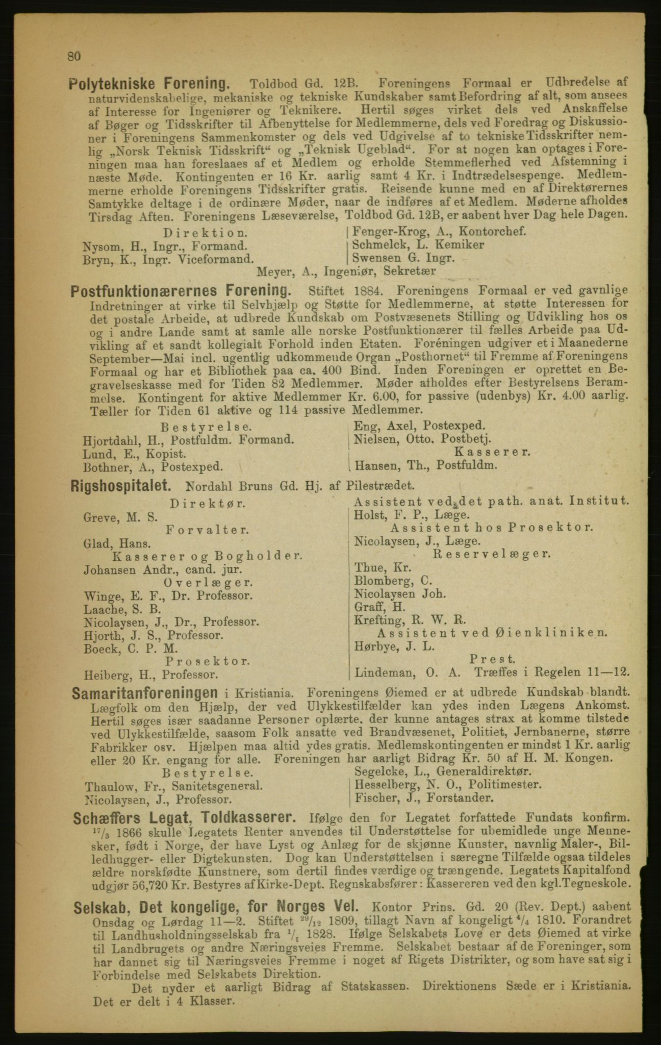 Kristiania/Oslo adressebok, PUBL/-, 1891, s. 80