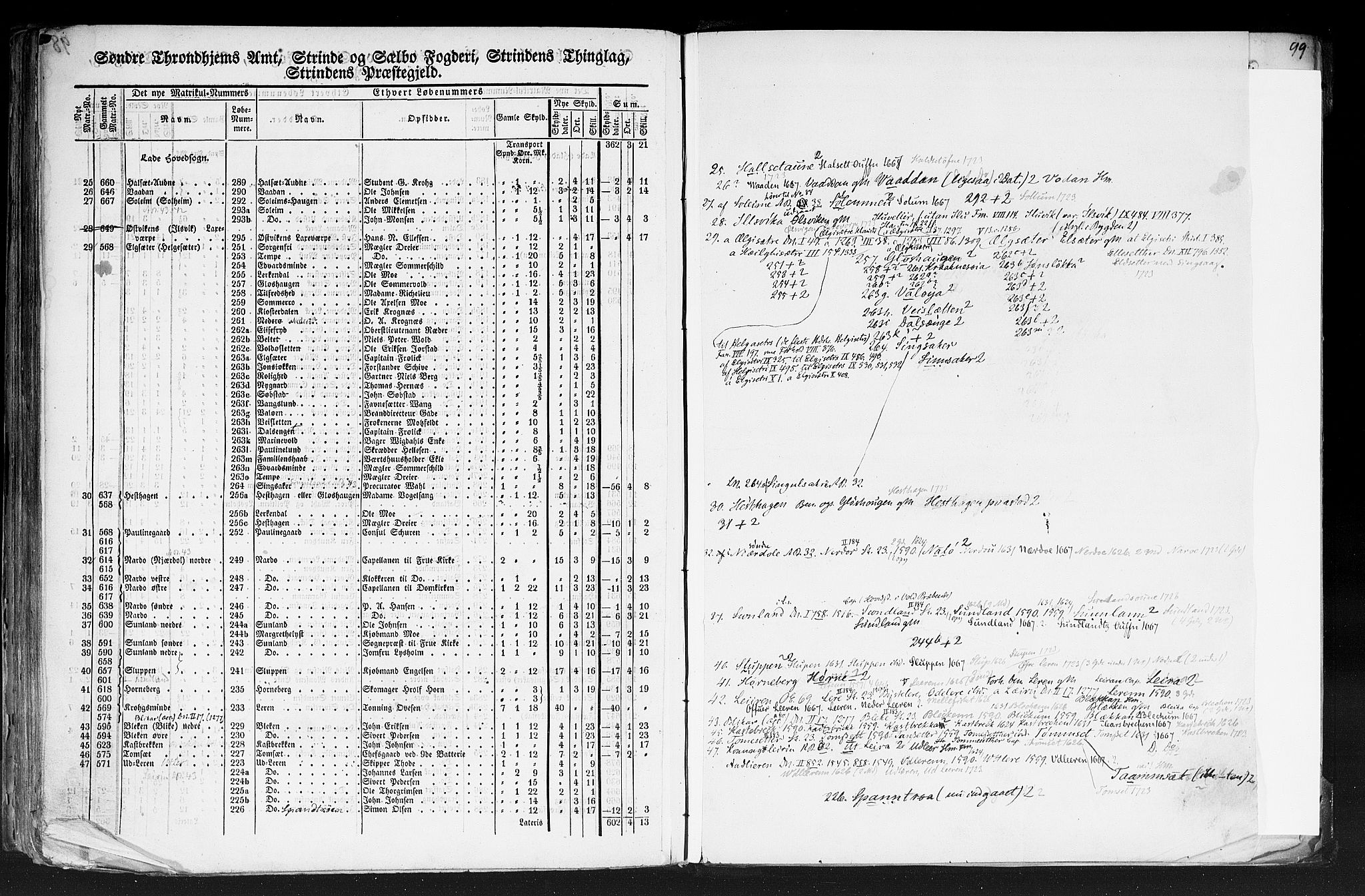 Rygh, AV/RA-PA-0034/F/Fb/L0014: Matrikkelen for 1838 - Søndre Trondhjems amt (Sør-Trøndelag fylke), 1838, s. 98b