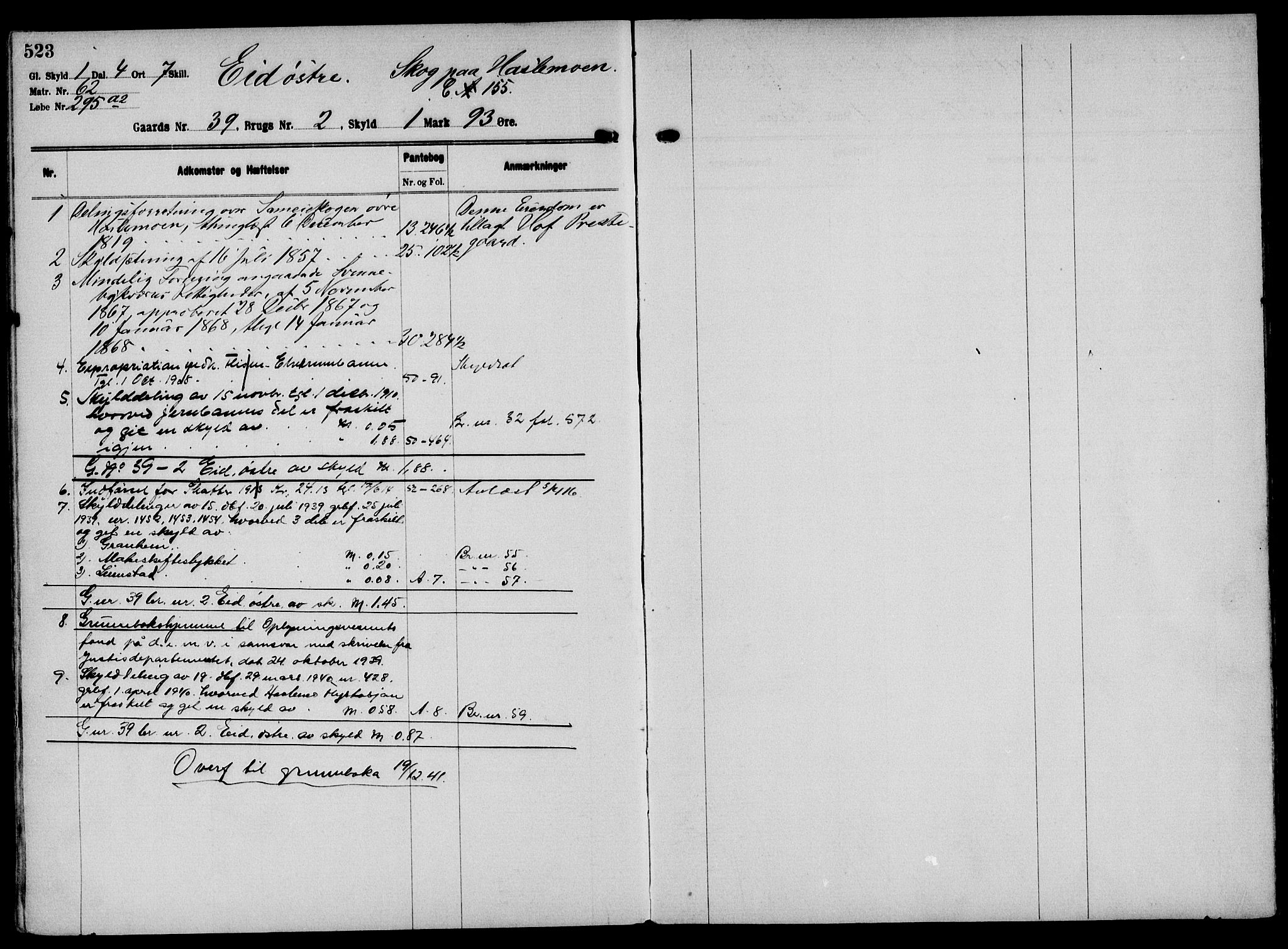 Solør tingrett, AV/SAH-TING-008/H/Ha/Hak/L0002: Panteregister nr. II, 1900-1935, s. 523