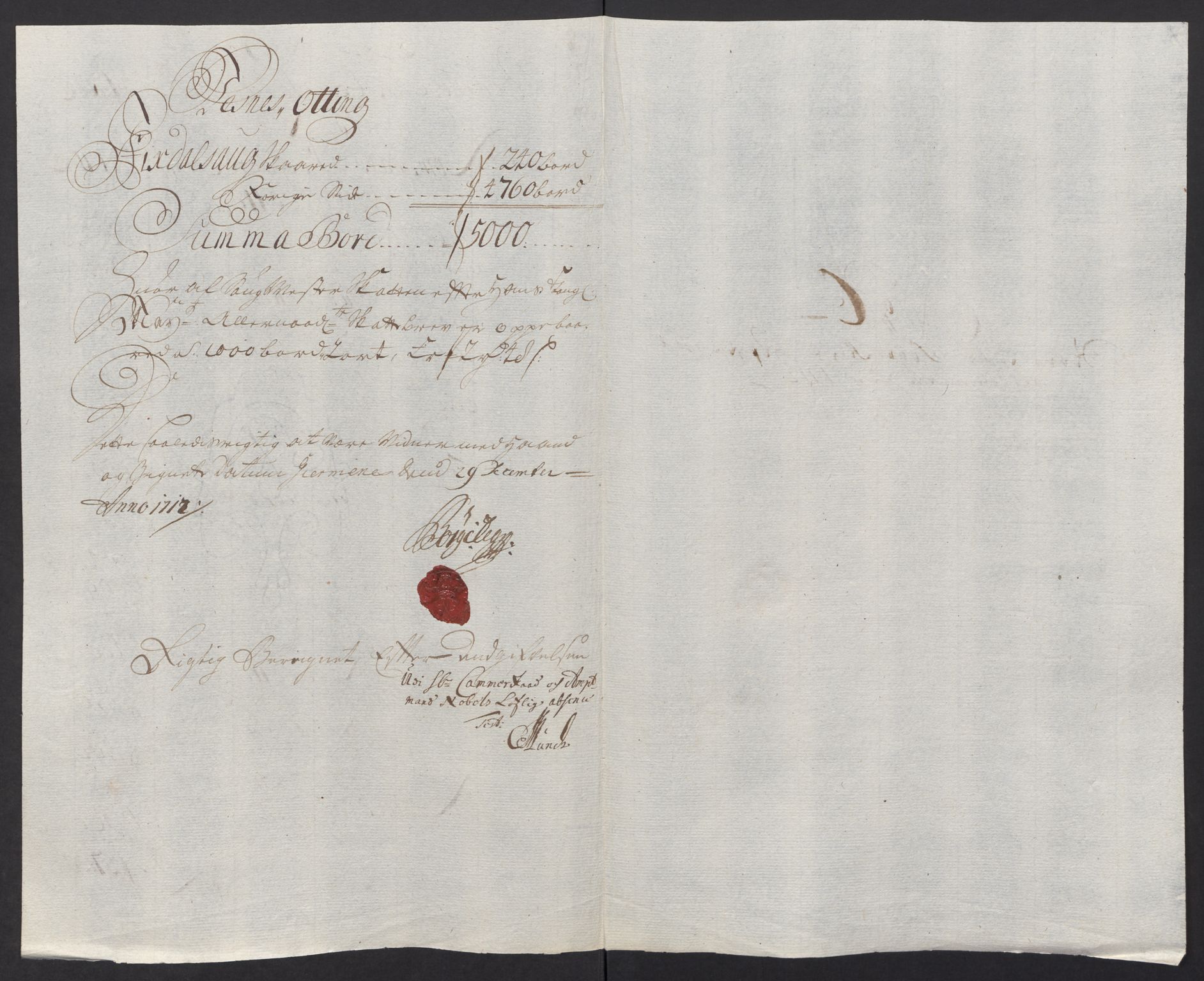 Rentekammeret inntil 1814, Reviderte regnskaper, Fogderegnskap, AV/RA-EA-4092/R55/L3661: Fogderegnskap Romsdal, 1712, s. 94