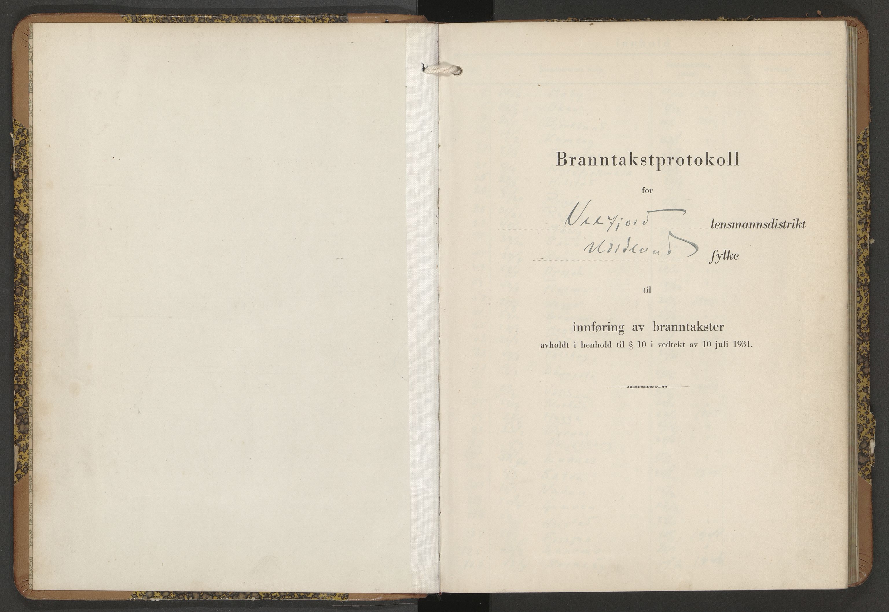 Norges Brannkasse Velfjord, AV/SAT-A-5561/Fb/L0006: Branntakstprotokoll - skjema, 1939-1954