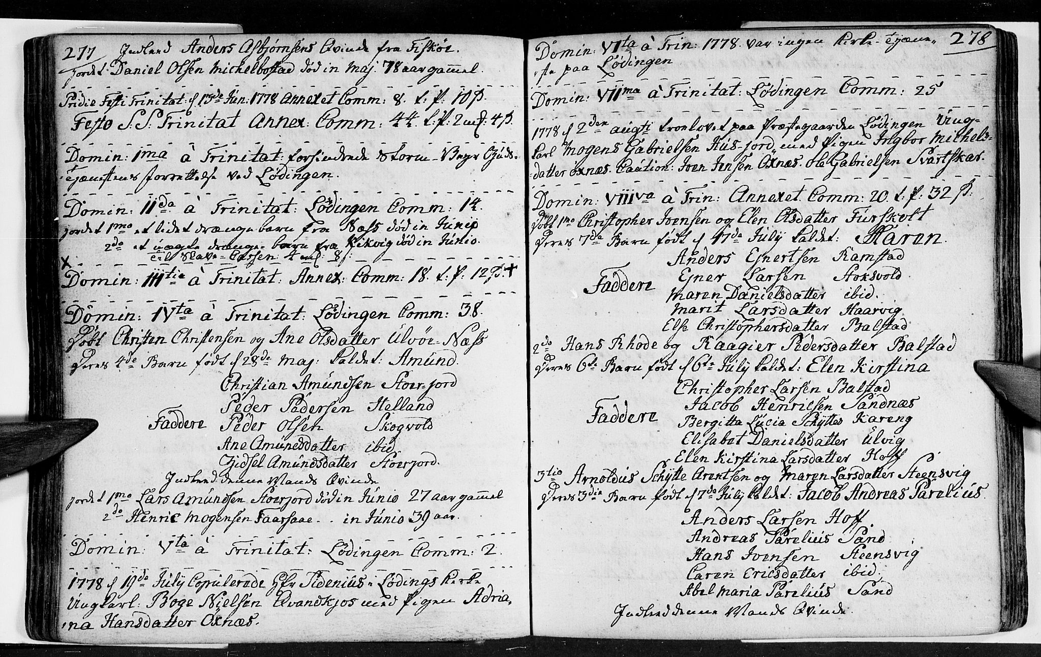 Ministerialprotokoller, klokkerbøker og fødselsregistre - Nordland, AV/SAT-A-1459/872/L1029: Ministerialbok nr. 872A04, 1765-1787, s. 277-278