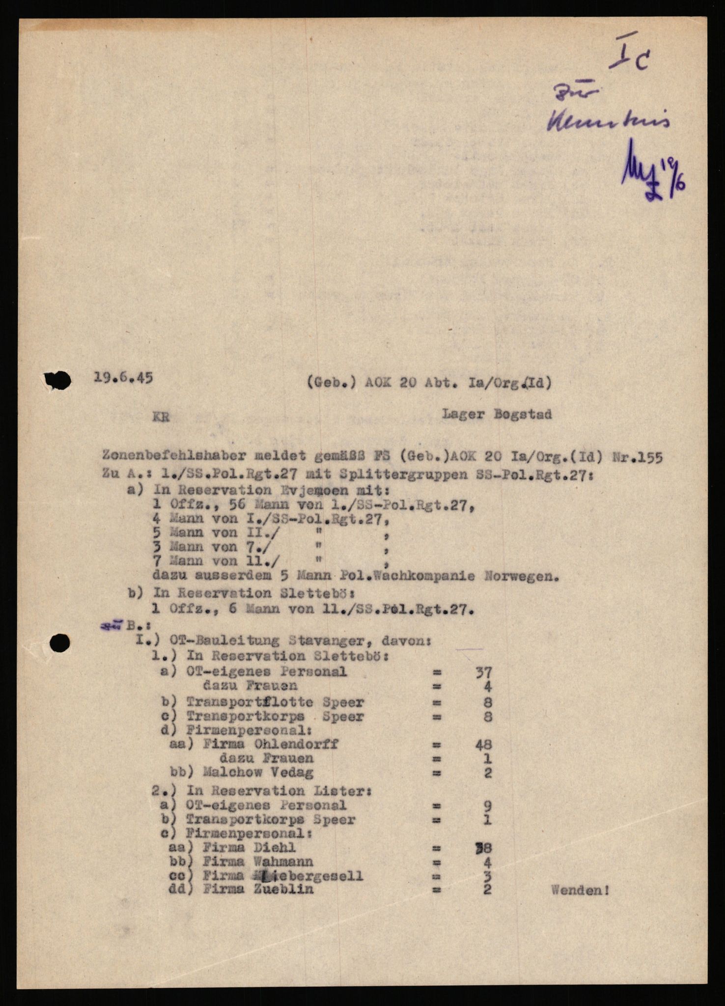 Deutscher Oberbefehlshaber Norwegen (DOBN), RA/RAFA-2197/D/Dl/L0119: DB Zone Stavanger Abt. Ic, 1945, s. 209