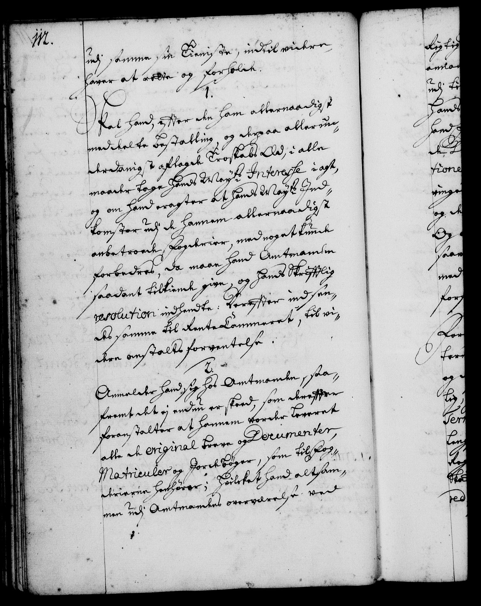 Rentekammeret, Kammerkanselliet, RA/EA-3111/G/Gg/Ggi/L0001: Norsk instruksjonsprotokoll med register (merket RK 53.34), 1720-1729, s. 112