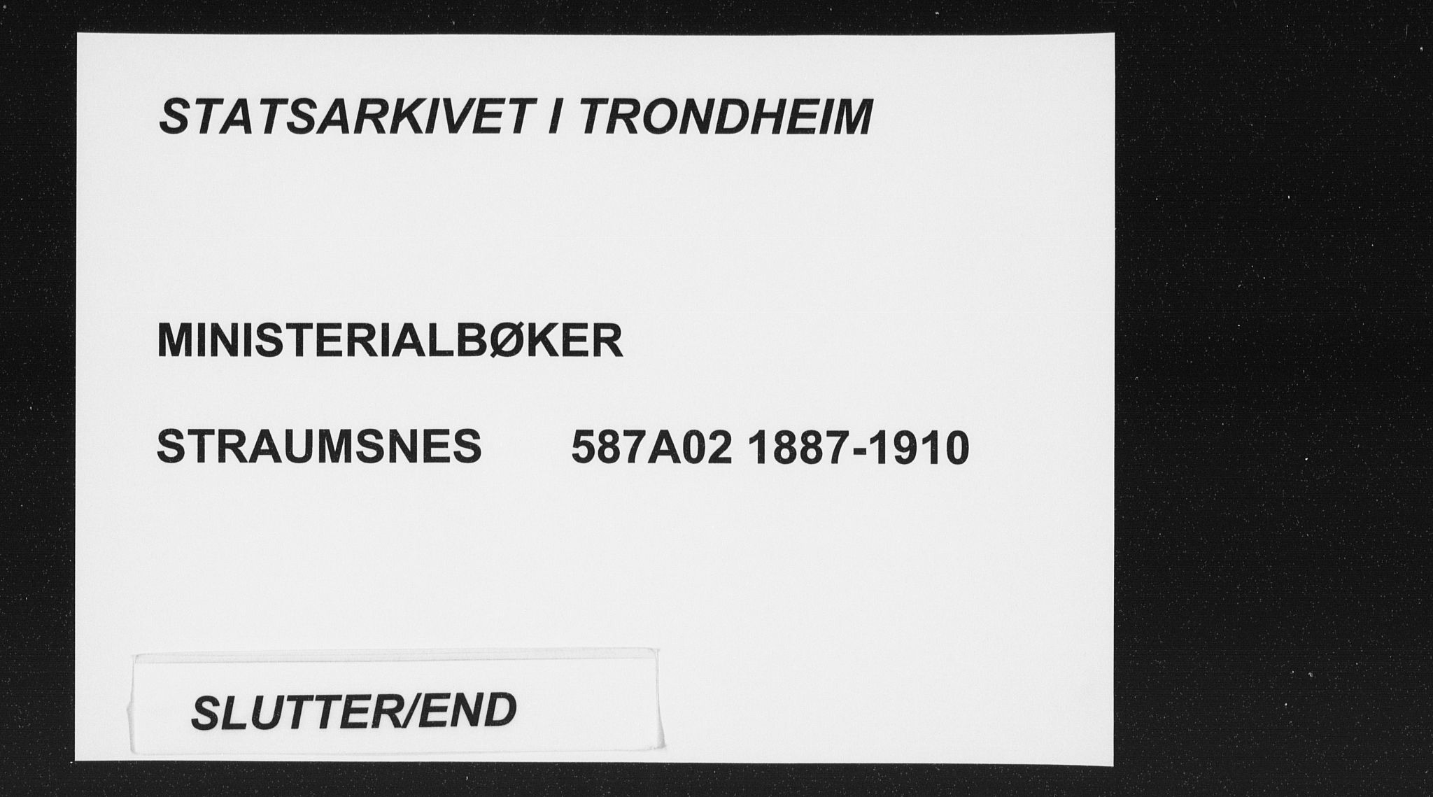 Ministerialprotokoller, klokkerbøker og fødselsregistre - Møre og Romsdal, AV/SAT-A-1454/587/L1000: Ministerialbok nr. 587A02, 1887-1910