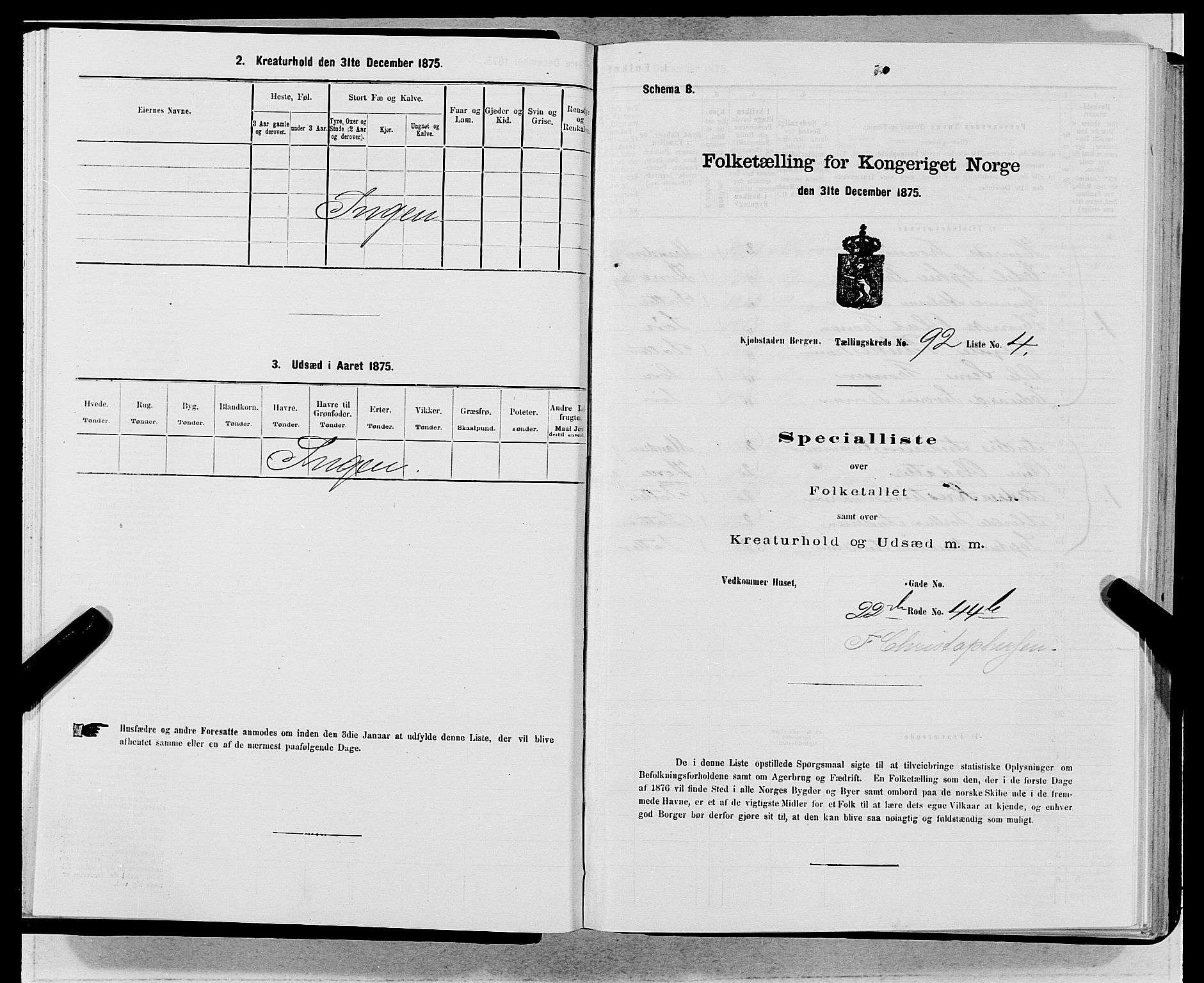 SAB, Folketelling 1875 for 1301 Bergen kjøpstad, 1875, s. 4950