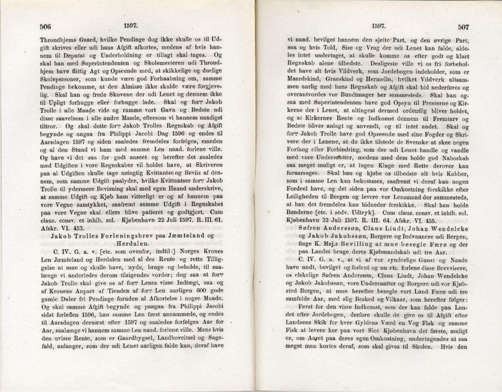 Publikasjoner utgitt av Det Norske Historiske Kildeskriftfond, PUBL/-/-/-: Norske Rigs-Registranter, bind 3, 1588-1602, s. 506-507