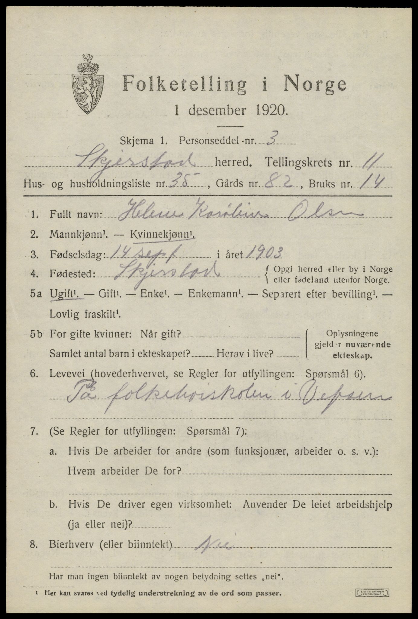 SAT, Folketelling 1920 for 1842 Skjerstad herred, 1920, s. 4641