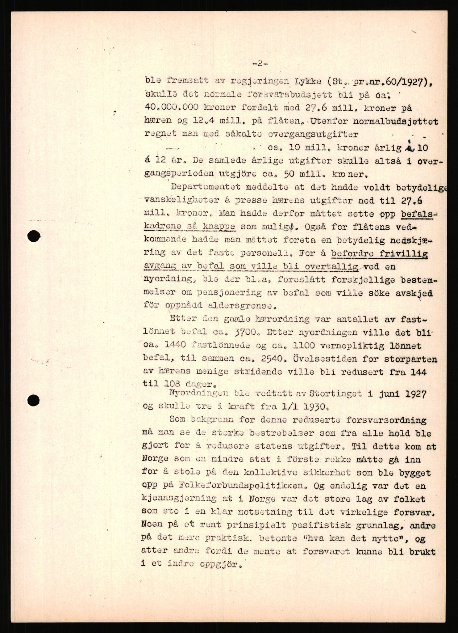 Undersøkelseskommisjonen av 1945, AV/RA-S-1566/D/Db/L0021: Ramberg - Regjeringen under krigen, 1940-1946, s. 111