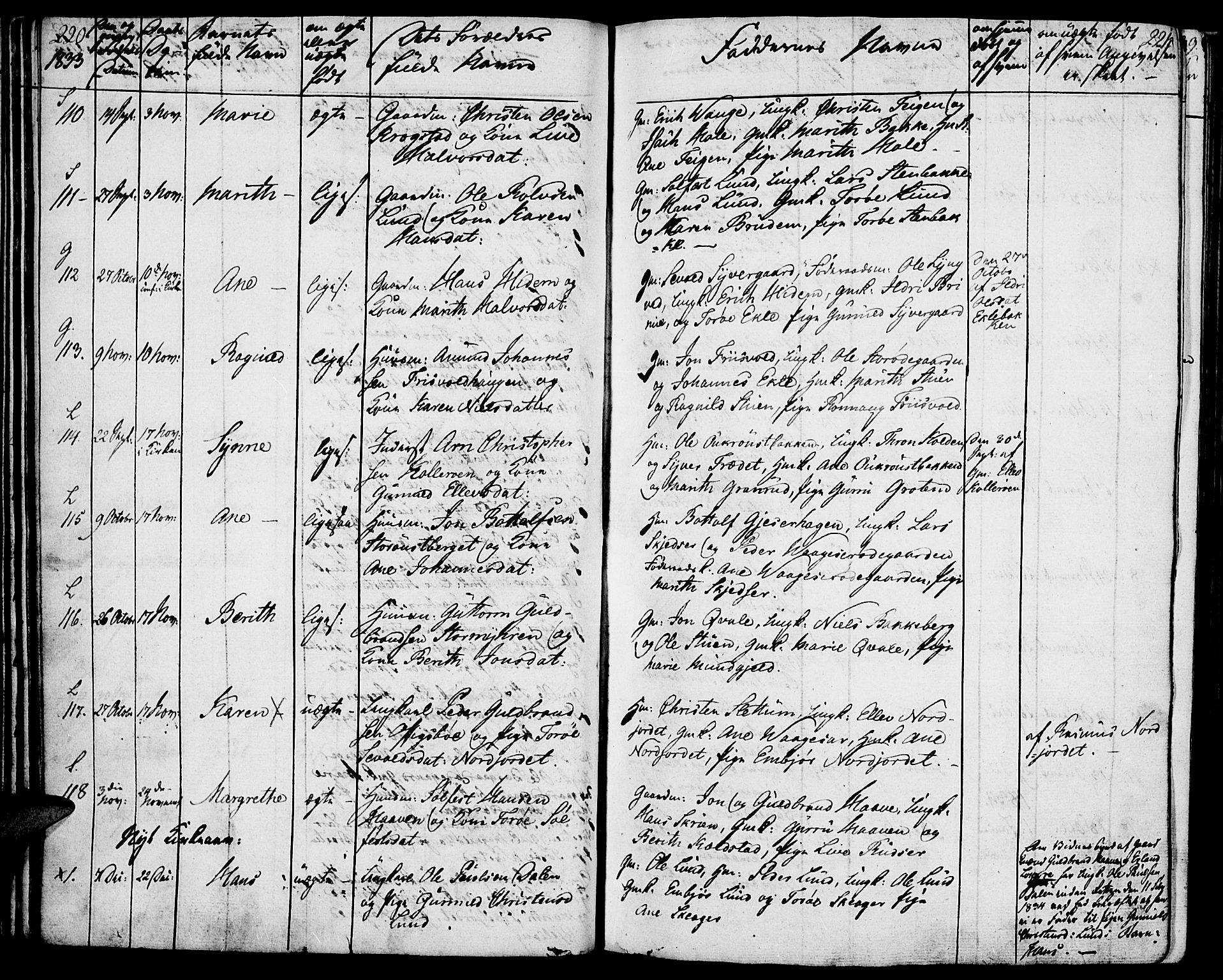 Lom prestekontor, AV/SAH-PREST-070/K/L0005: Ministerialbok nr. 5, 1825-1837, s. 220-221