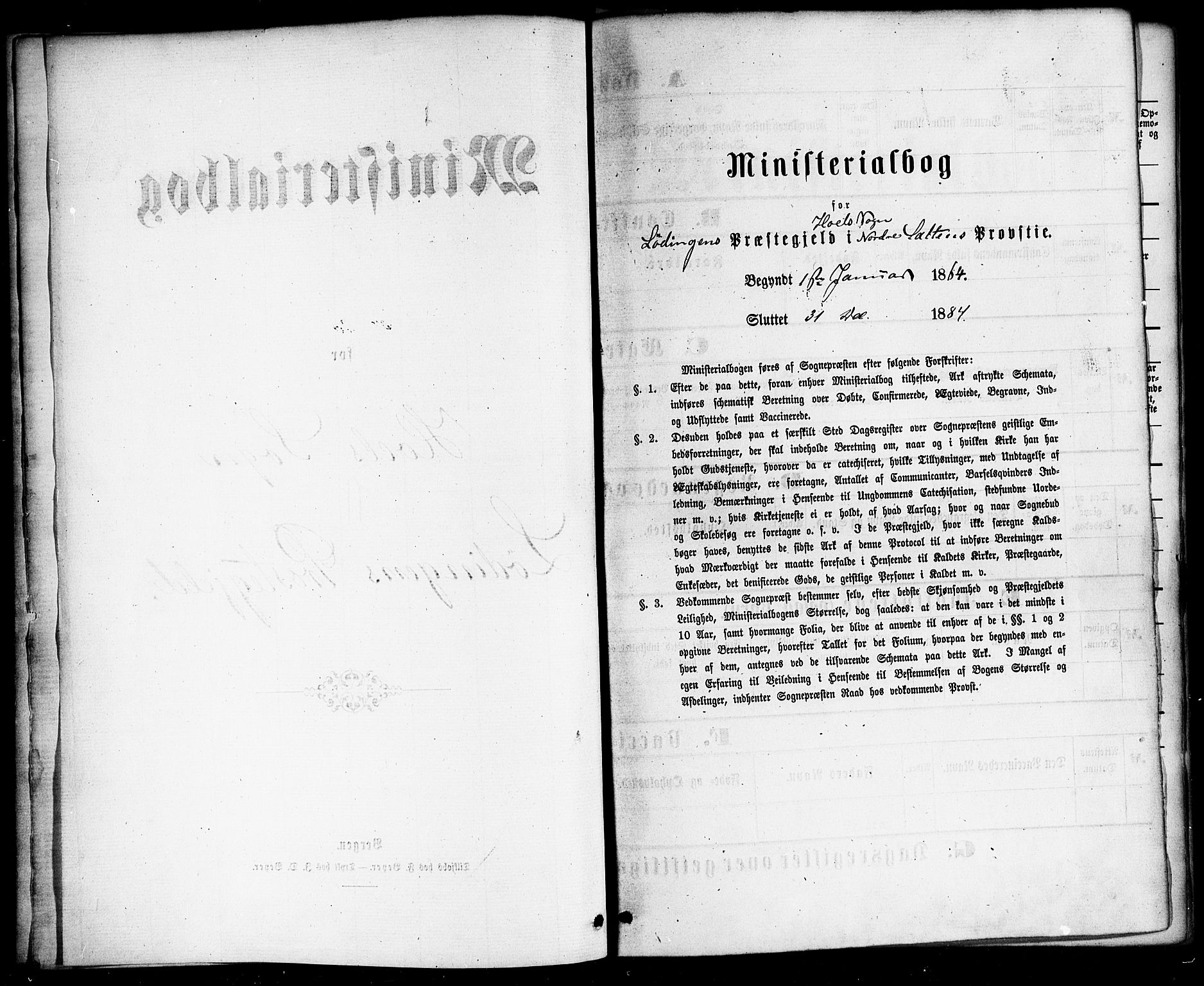 Ministerialprotokoller, klokkerbøker og fødselsregistre - Nordland, AV/SAT-A-1459/865/L0923: Ministerialbok nr. 865A01, 1864-1884