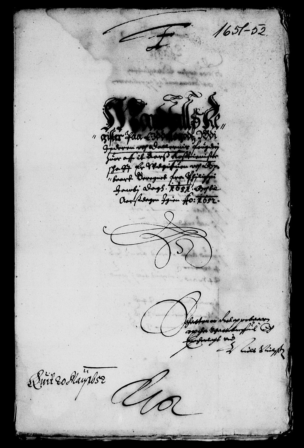 Rentekammeret inntil 1814, Reviderte regnskaper, Lensregnskaper, AV/RA-EA-5023/R/Rb/Rbs/L0034: Stavanger len, 1651-1653