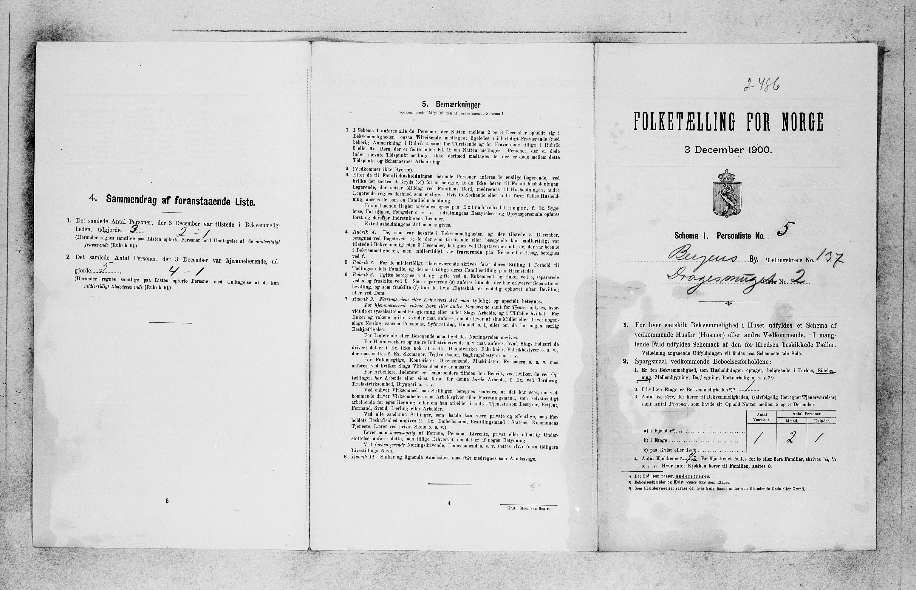 SAB, Folketelling 1900 for 1301 Bergen kjøpstad, 1900, s. 27733