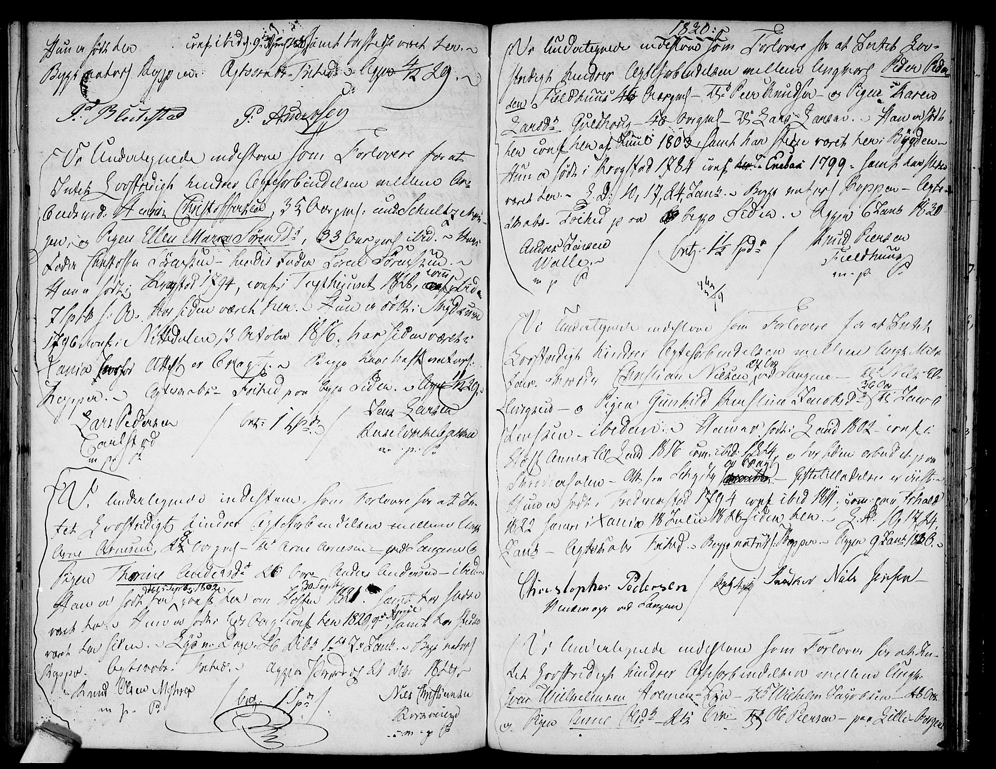 Aker prestekontor kirkebøker, AV/SAO-A-10861/L/L0004: Forlovererklæringer nr. 4, 1778-1831