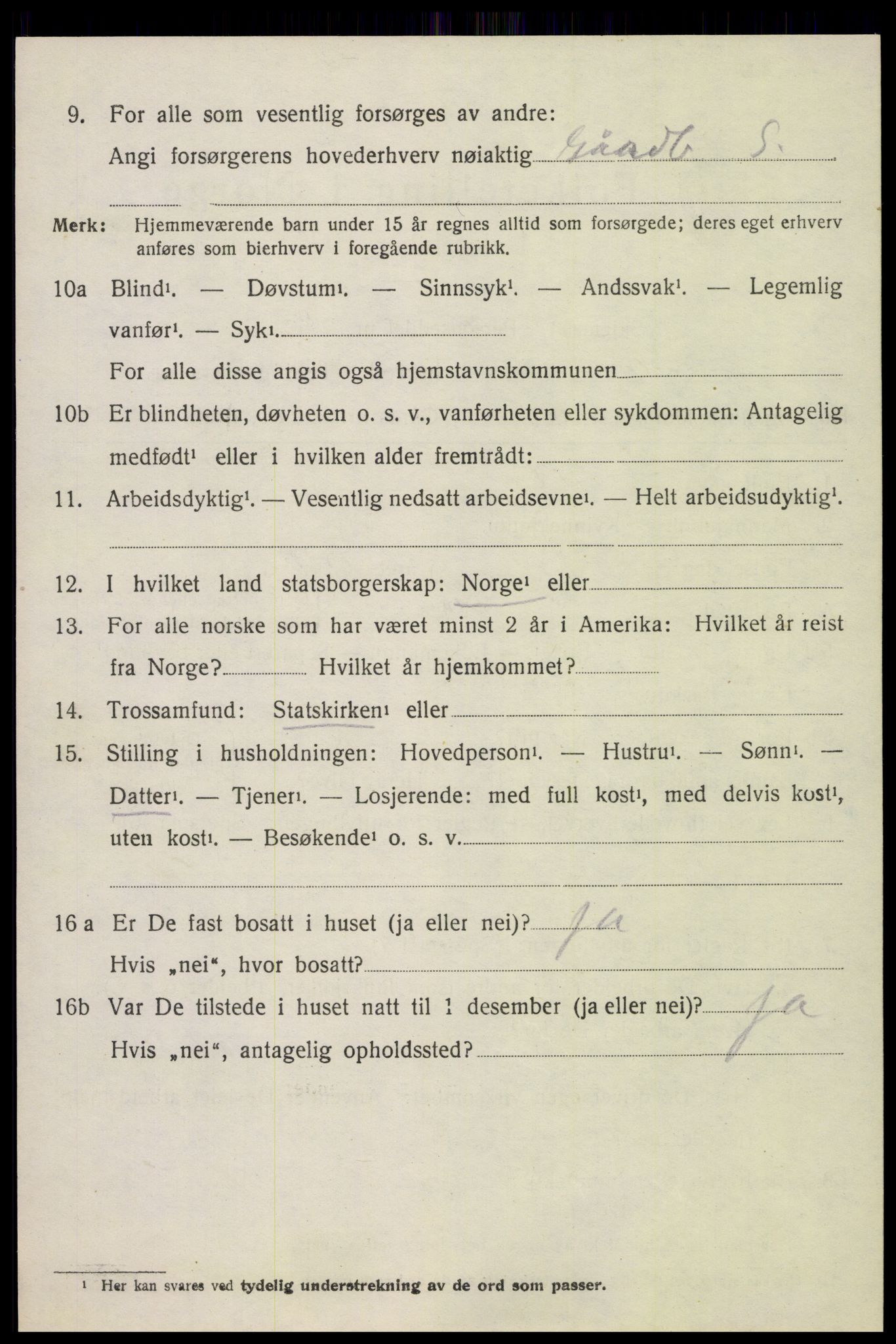 SAH, Folketelling 1920 for 0534 Gran herred, 1920, s. 6381