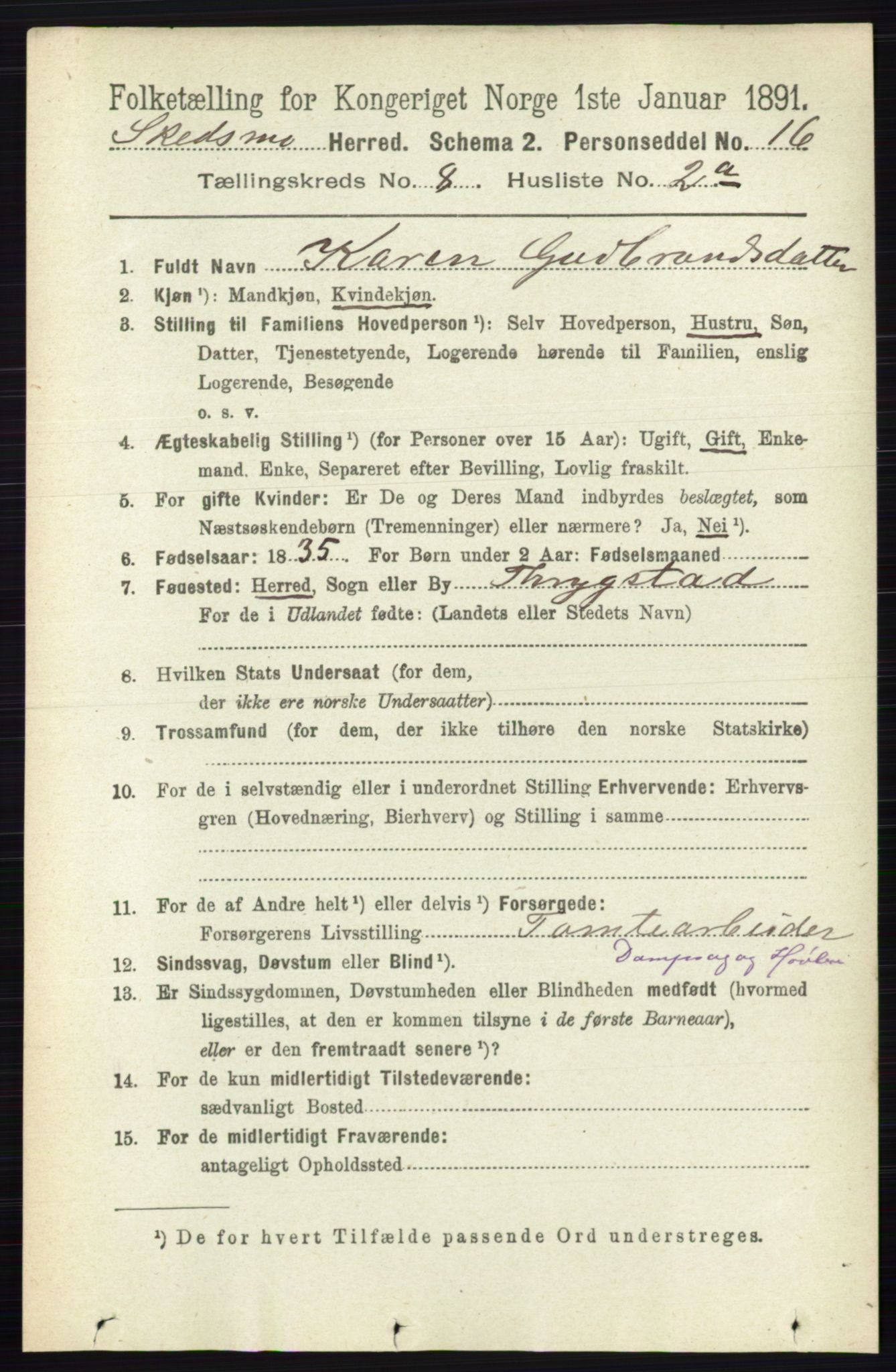 RA, Folketelling 1891 for 0231 Skedsmo herred, 1891, s. 3944