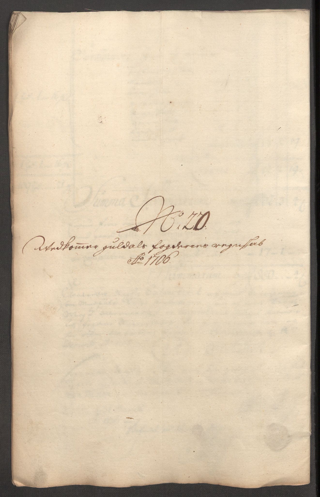 Rentekammeret inntil 1814, Reviderte regnskaper, Fogderegnskap, RA/EA-4092/R60/L3956: Fogderegnskap Orkdal og Gauldal, 1706, s. 361