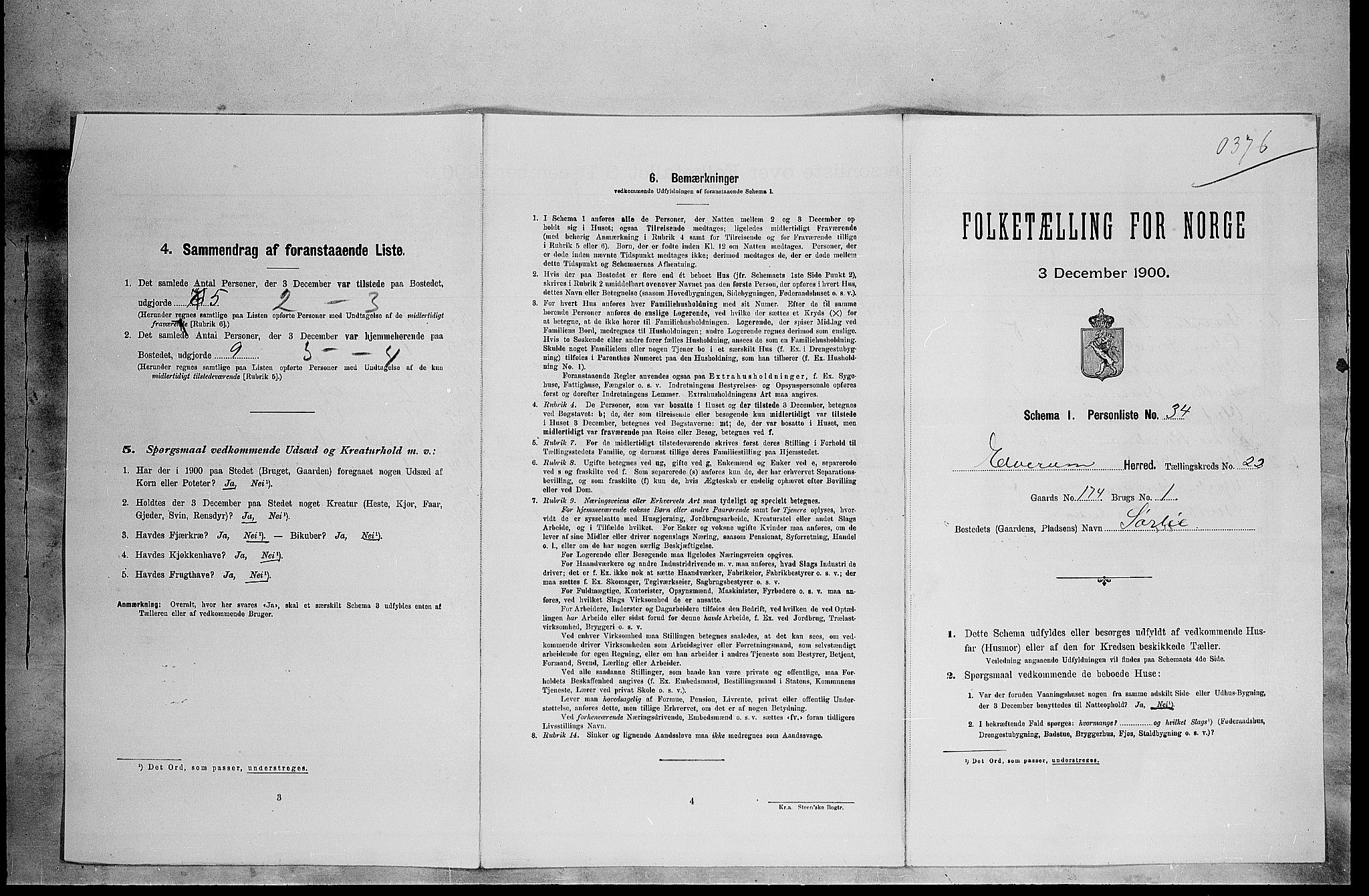SAH, Folketelling 1900 for 0427 Elverum herred, 1900, s. 2858