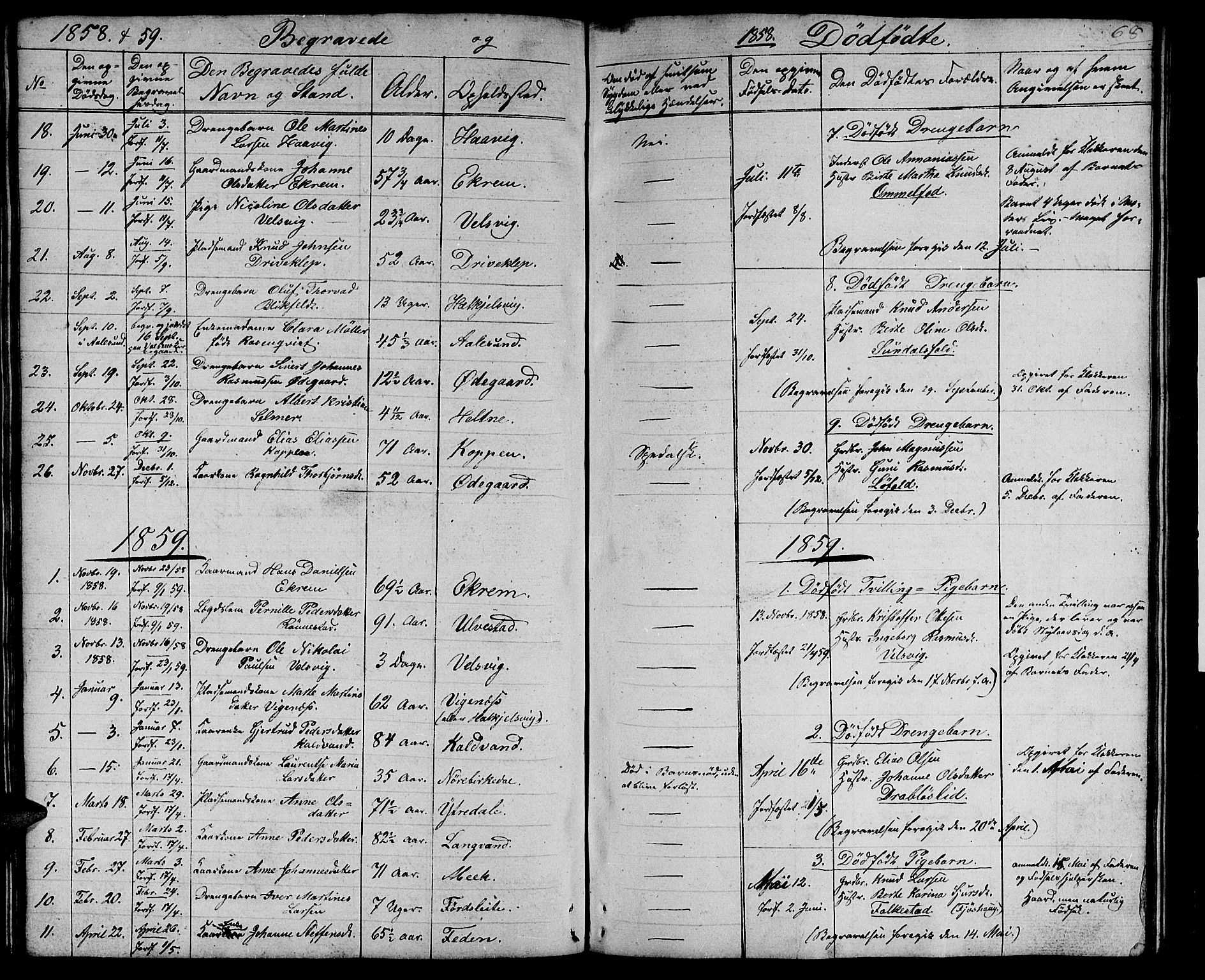 Ministerialprotokoller, klokkerbøker og fødselsregistre - Møre og Romsdal, AV/SAT-A-1454/511/L0156: Klokkerbok nr. 511C02, 1855-1863, s. 68