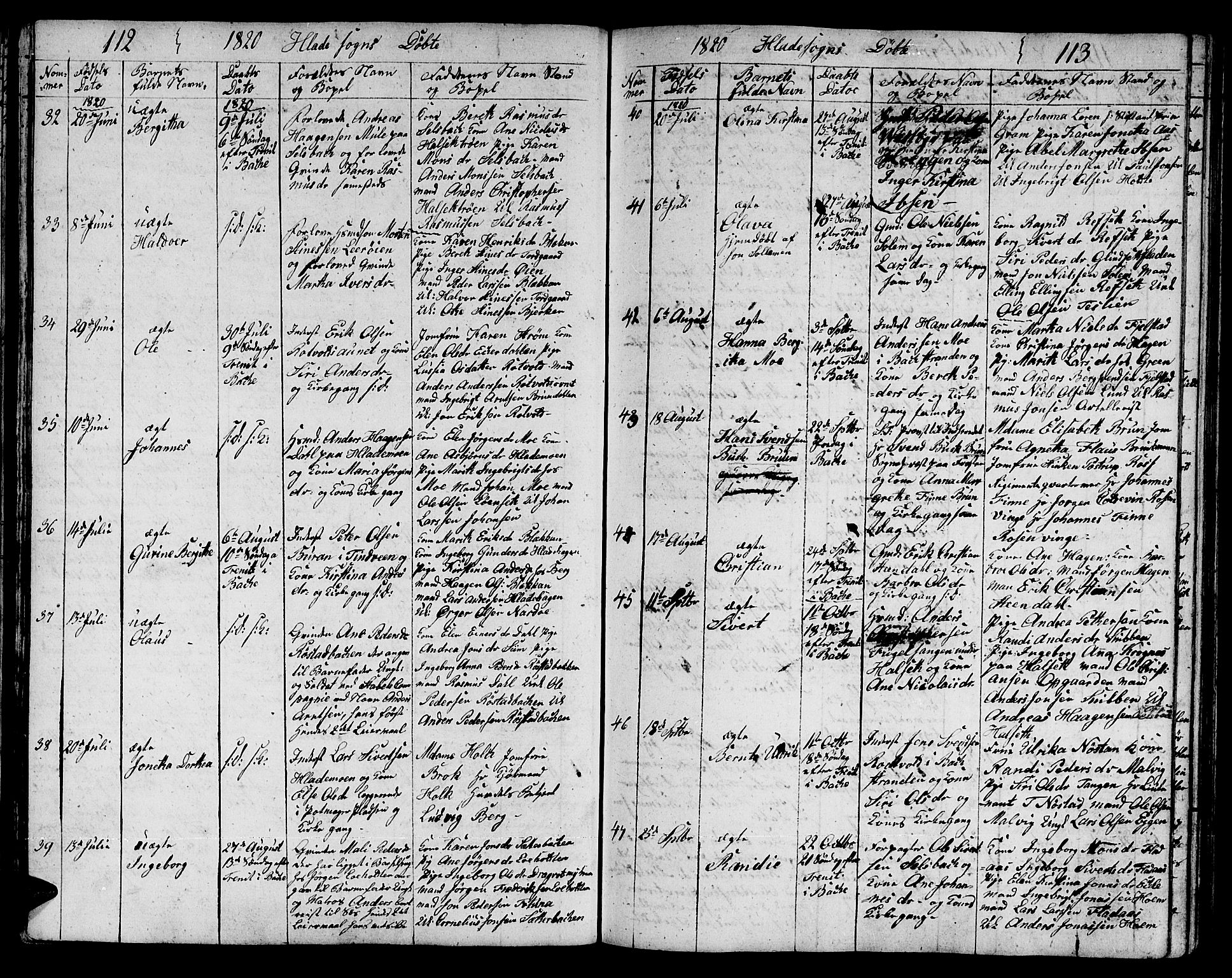 Ministerialprotokoller, klokkerbøker og fødselsregistre - Sør-Trøndelag, SAT/A-1456/606/L0306: Klokkerbok nr. 606C02, 1797-1829, s. 112-113