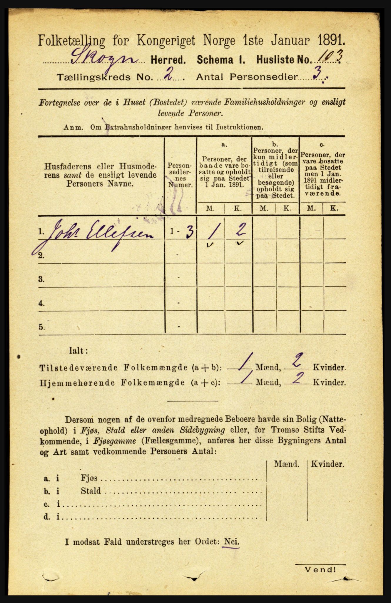 RA, Folketelling 1891 for 1719 Skogn herred, 1891, s. 969