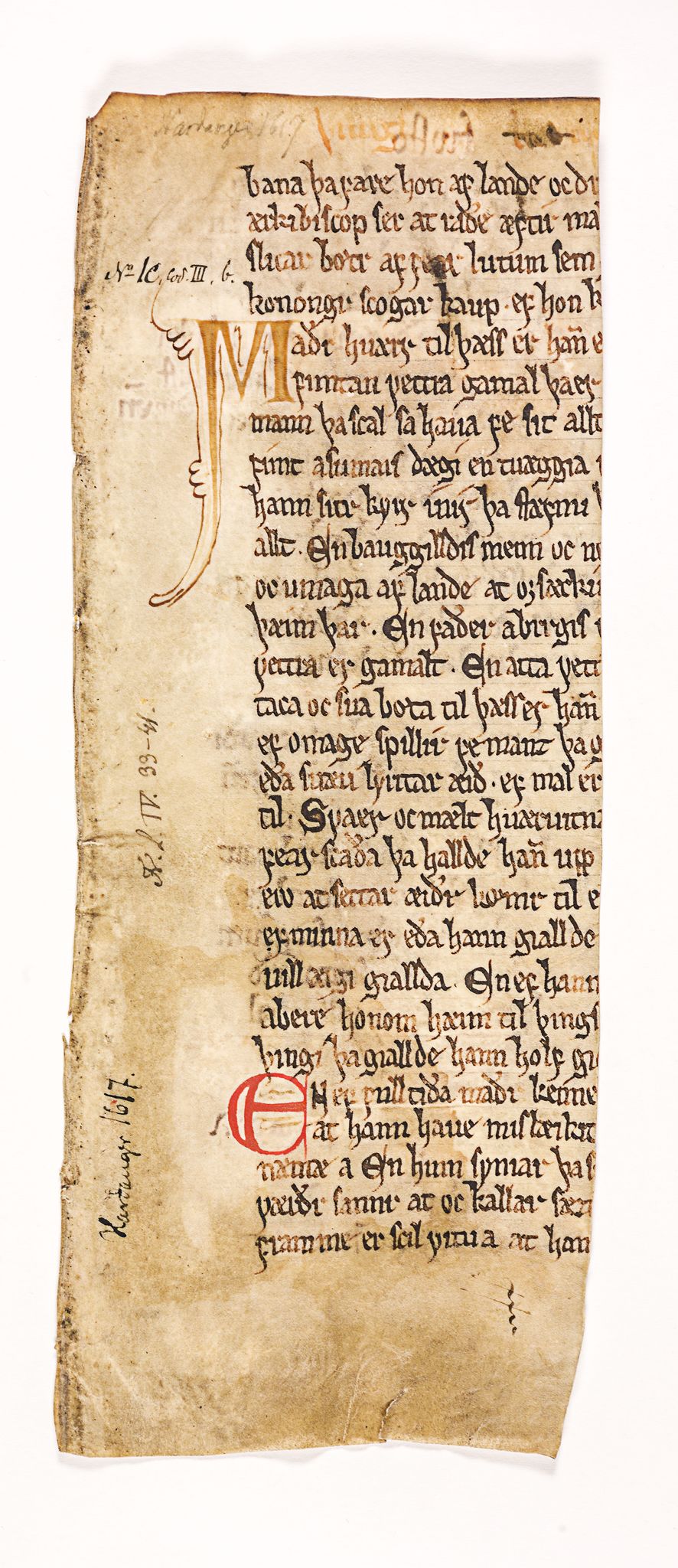 Riksarkivets diplomsamling, AV/RA-EA-5965/F26/L0001: Norrøne membranfragmenter bestand 1, 1100-1536, s. 81