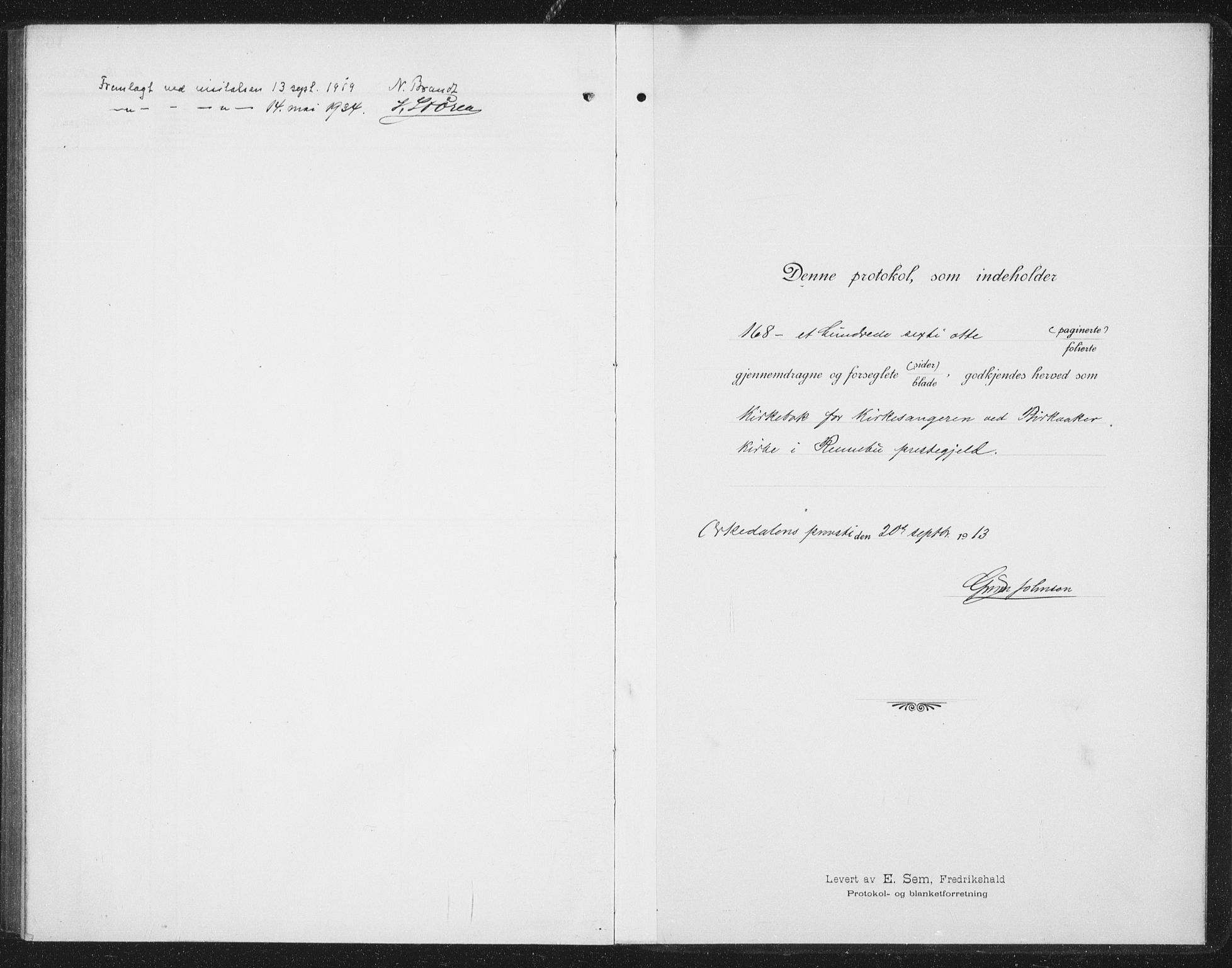 Ministerialprotokoller, klokkerbøker og fødselsregistre - Sør-Trøndelag, AV/SAT-A-1456/675/L0888: Klokkerbok nr. 675C01, 1913-1935