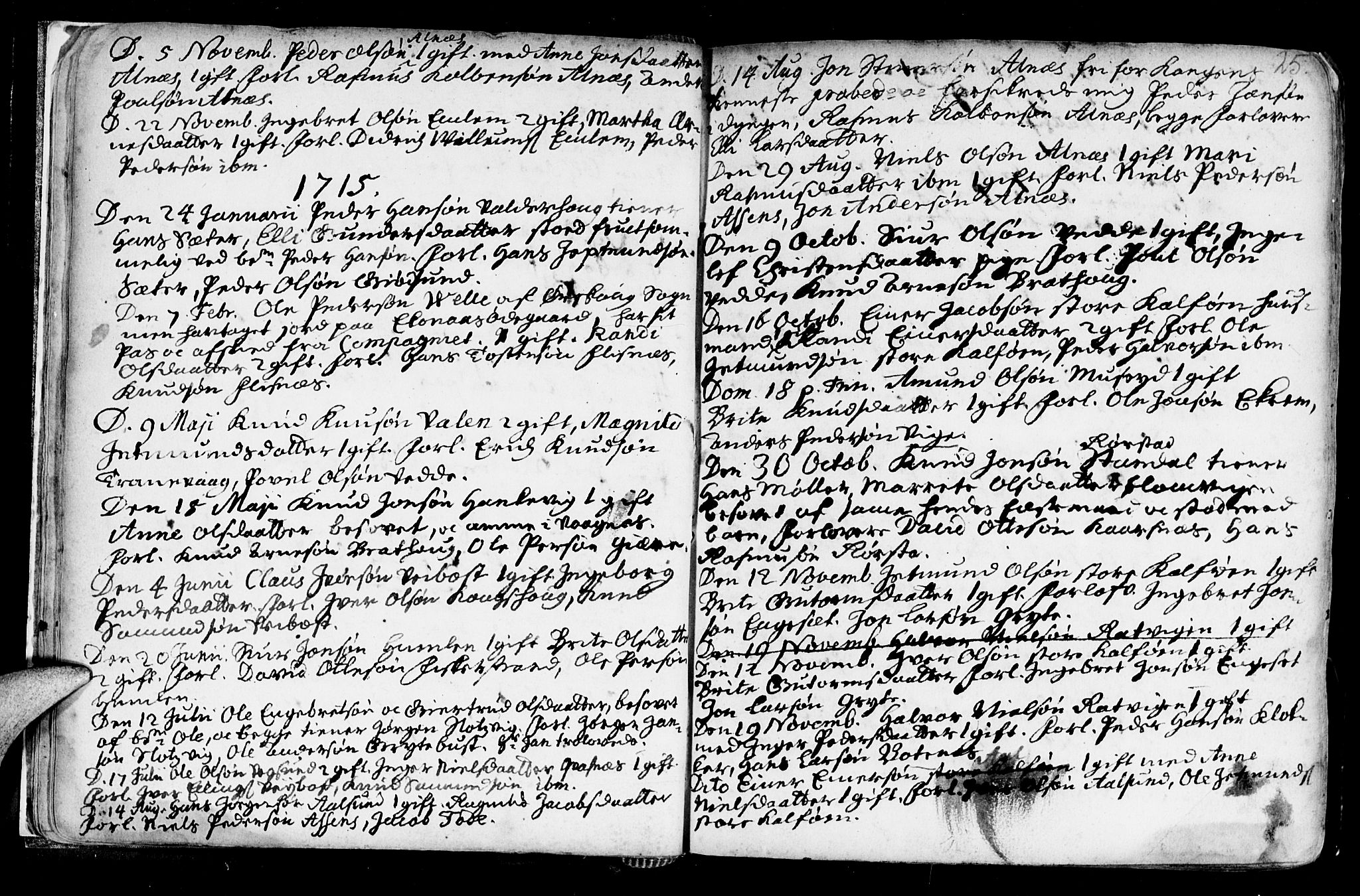 Ministerialprotokoller, klokkerbøker og fødselsregistre - Møre og Romsdal, AV/SAT-A-1454/528/L0390: Ministerialbok nr. 528A01, 1698-1739, s. 24-25