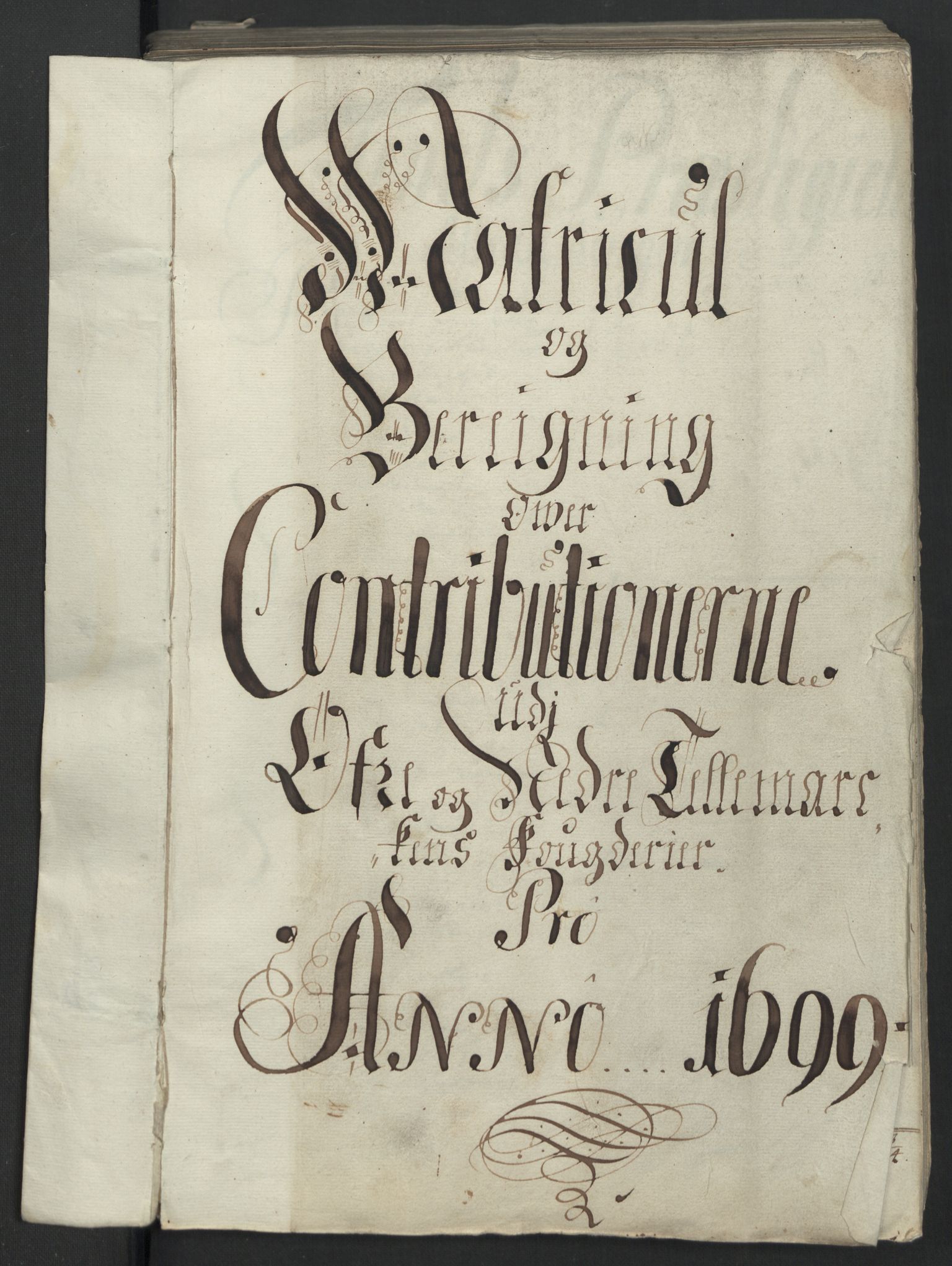 Rentekammeret inntil 1814, Reviderte regnskaper, Fogderegnskap, RA/EA-4092/R36/L2100: Fogderegnskap Øvre og Nedre Telemark og Bamble, 1699, s. 49