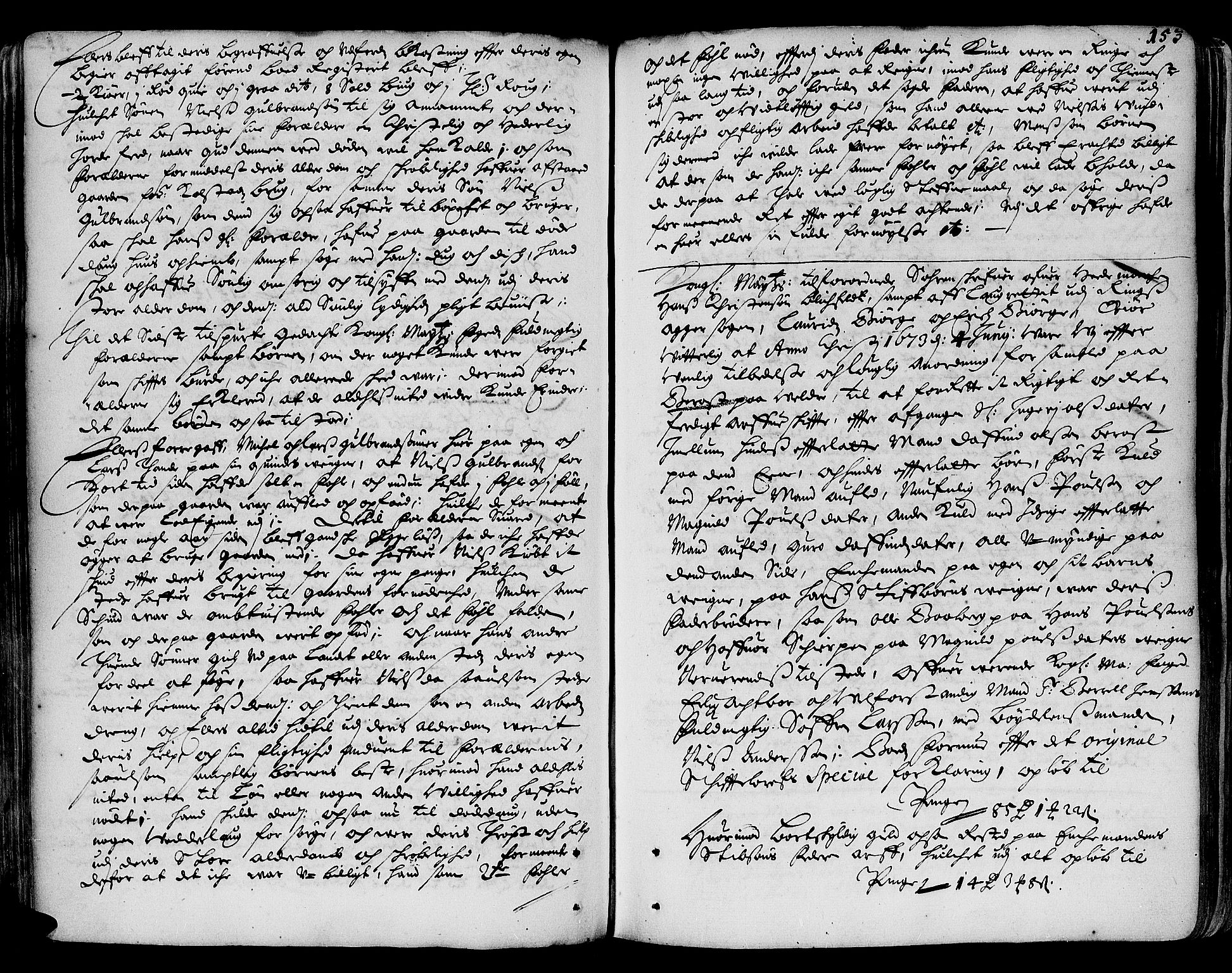Hedemarken sorenskriveri, SAH/TING-034/J/Ja/L0001: Skifteprotokoll, 1662-1673, s. 152b-153a