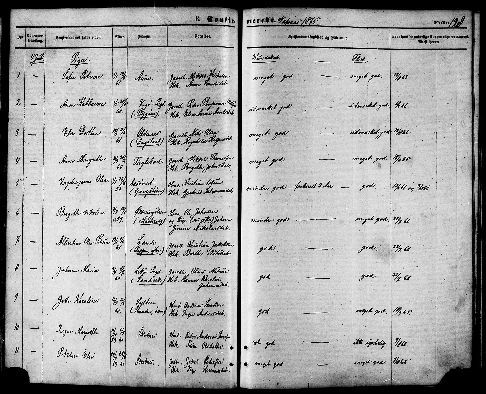 Ministerialprotokoller, klokkerbøker og fødselsregistre - Nordland, AV/SAT-A-1459/810/L0148: Ministerialbok nr. 810A09 /1, 1874-1884, s. 128