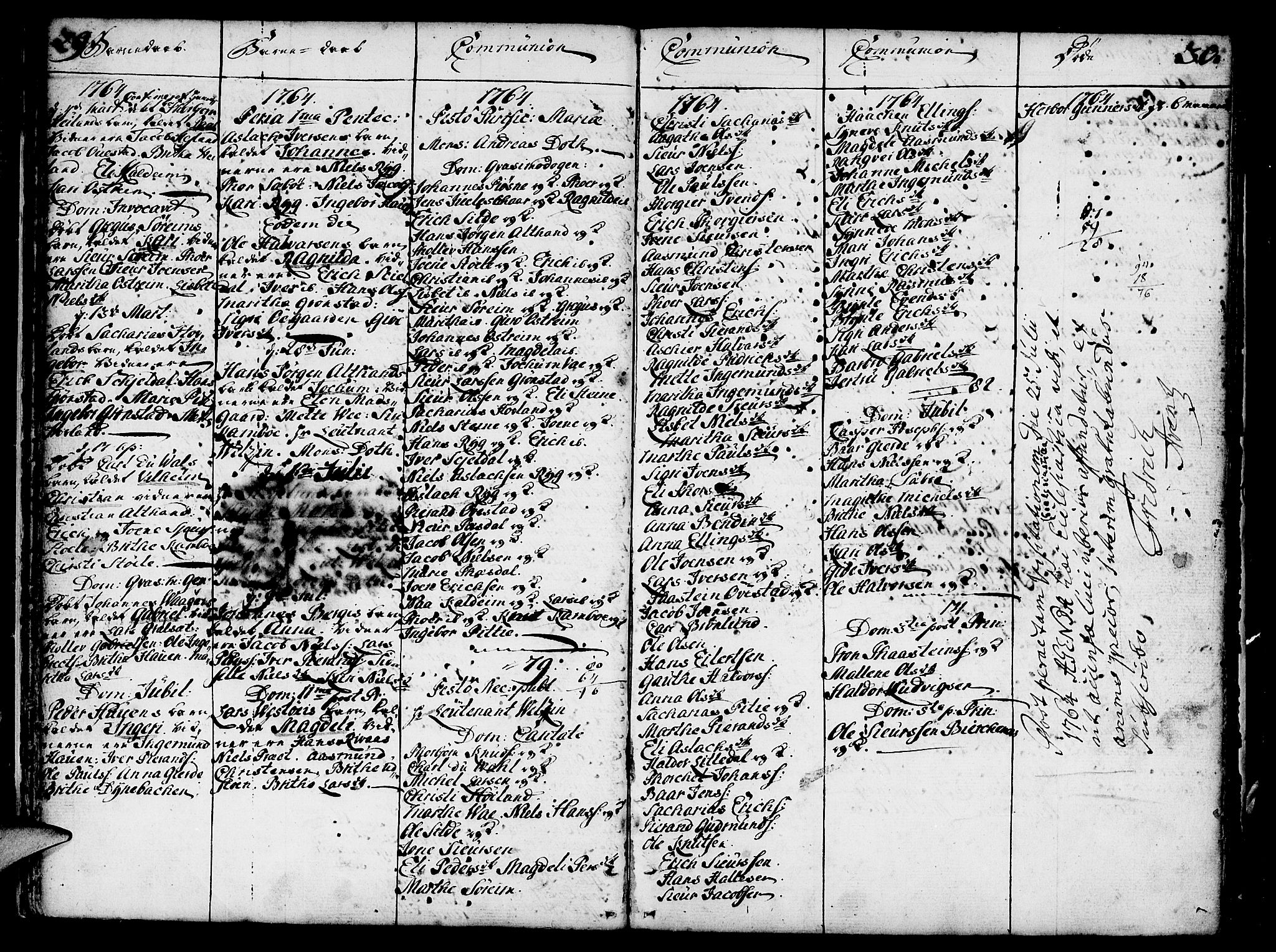 Etne sokneprestembete, SAB/A-75001/H/Haa: Ministerialbok nr. A 3 /1, 1755-1782, s. 29-30
