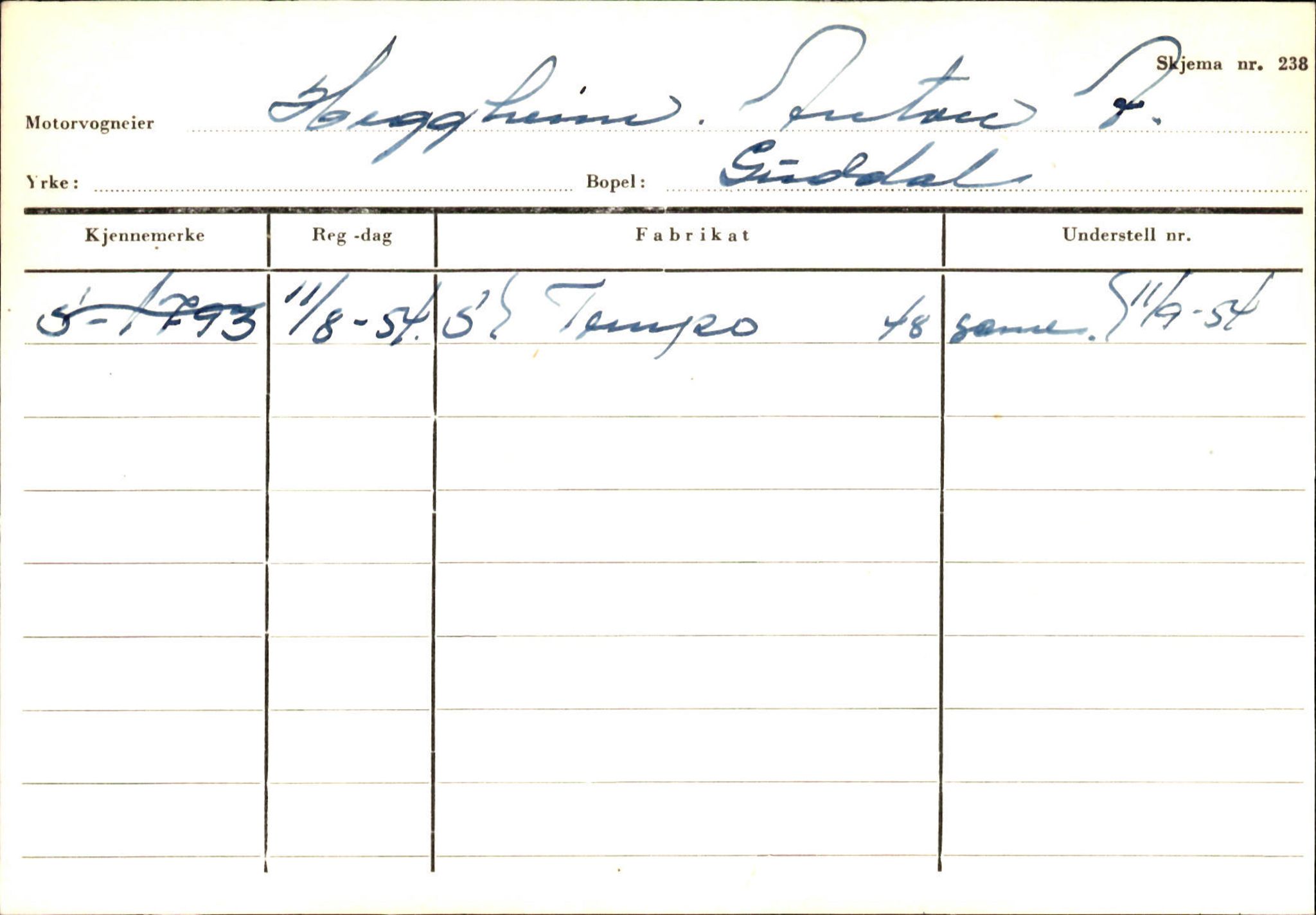 Statens vegvesen, Sogn og Fjordane vegkontor, AV/SAB-A-5301/4/F/L0125: Eigarregister Sogndal V-Å. Aurland A-Å. Fjaler A-N, 1945-1975, s. 1895