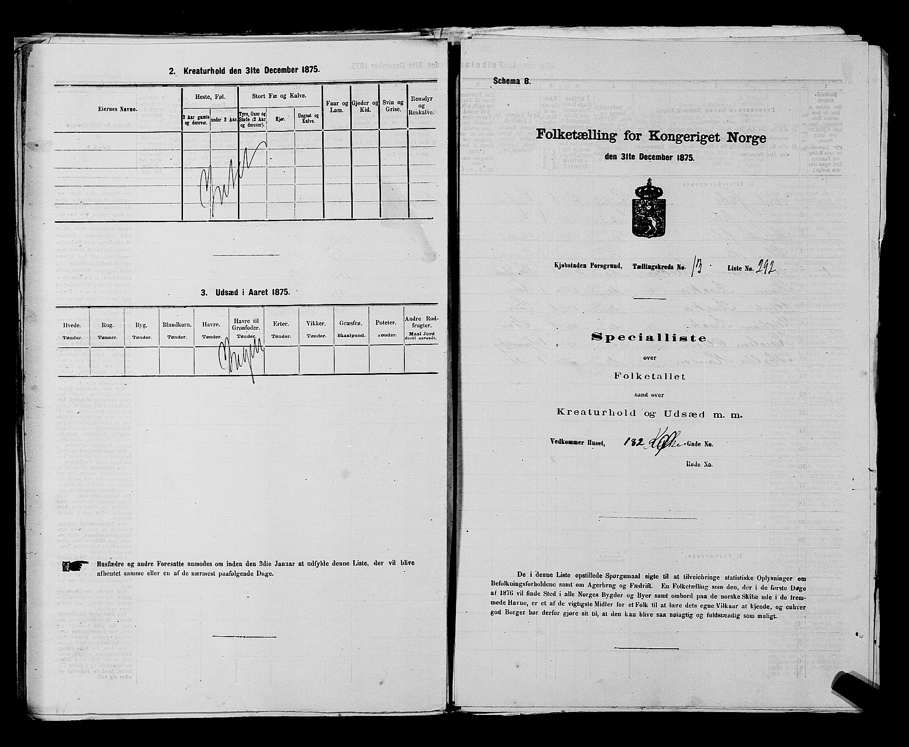 SAKO, Folketelling 1875 for 0805P Porsgrunn prestegjeld, 1875, s. 667