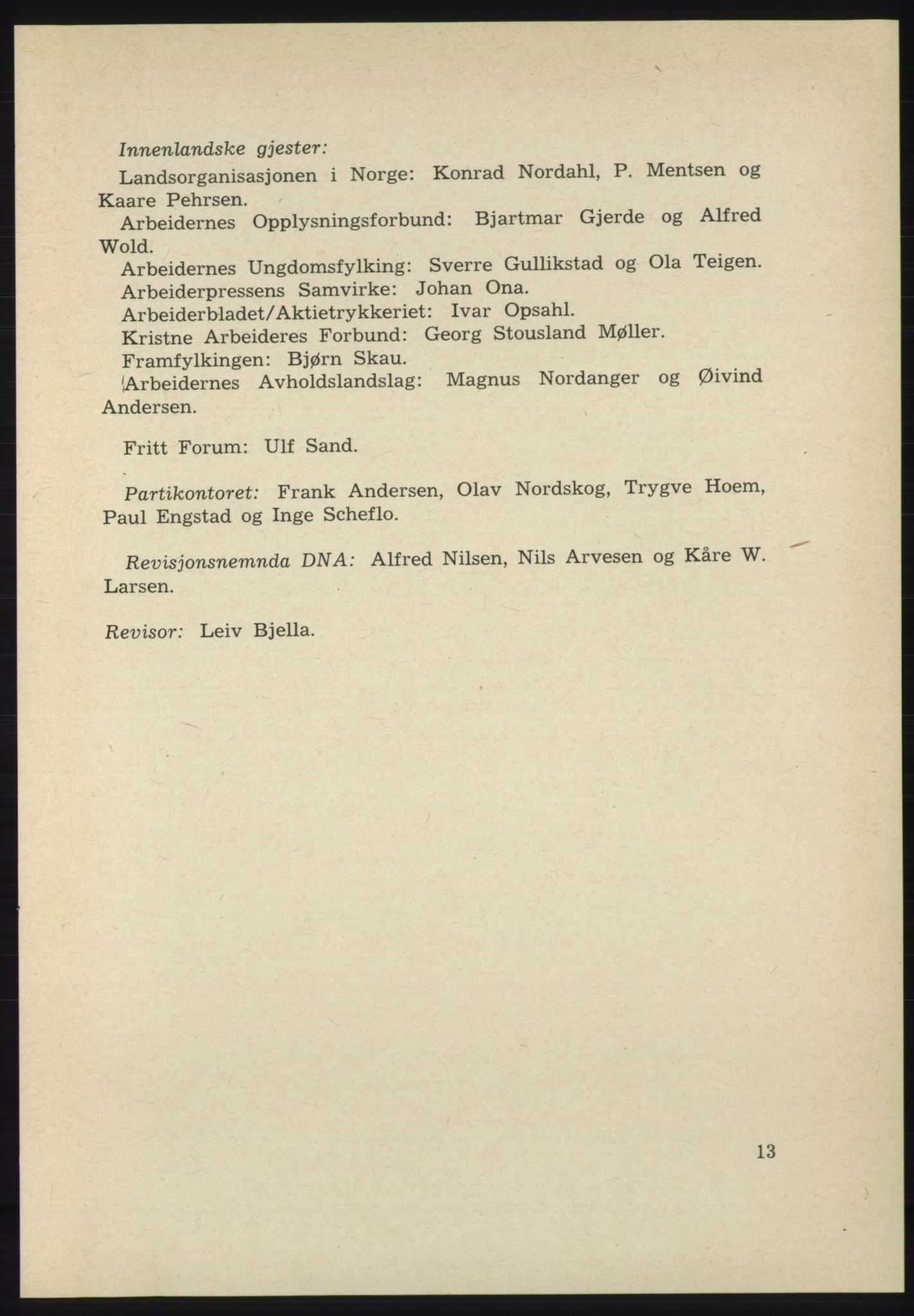 Det norske Arbeiderparti - publikasjoner, AAB/-/-/-: Protokoll over forhandlingene på det 39. ordinære landsmøte 23.-25. mai 1963 i Oslo, 1963, s. 13