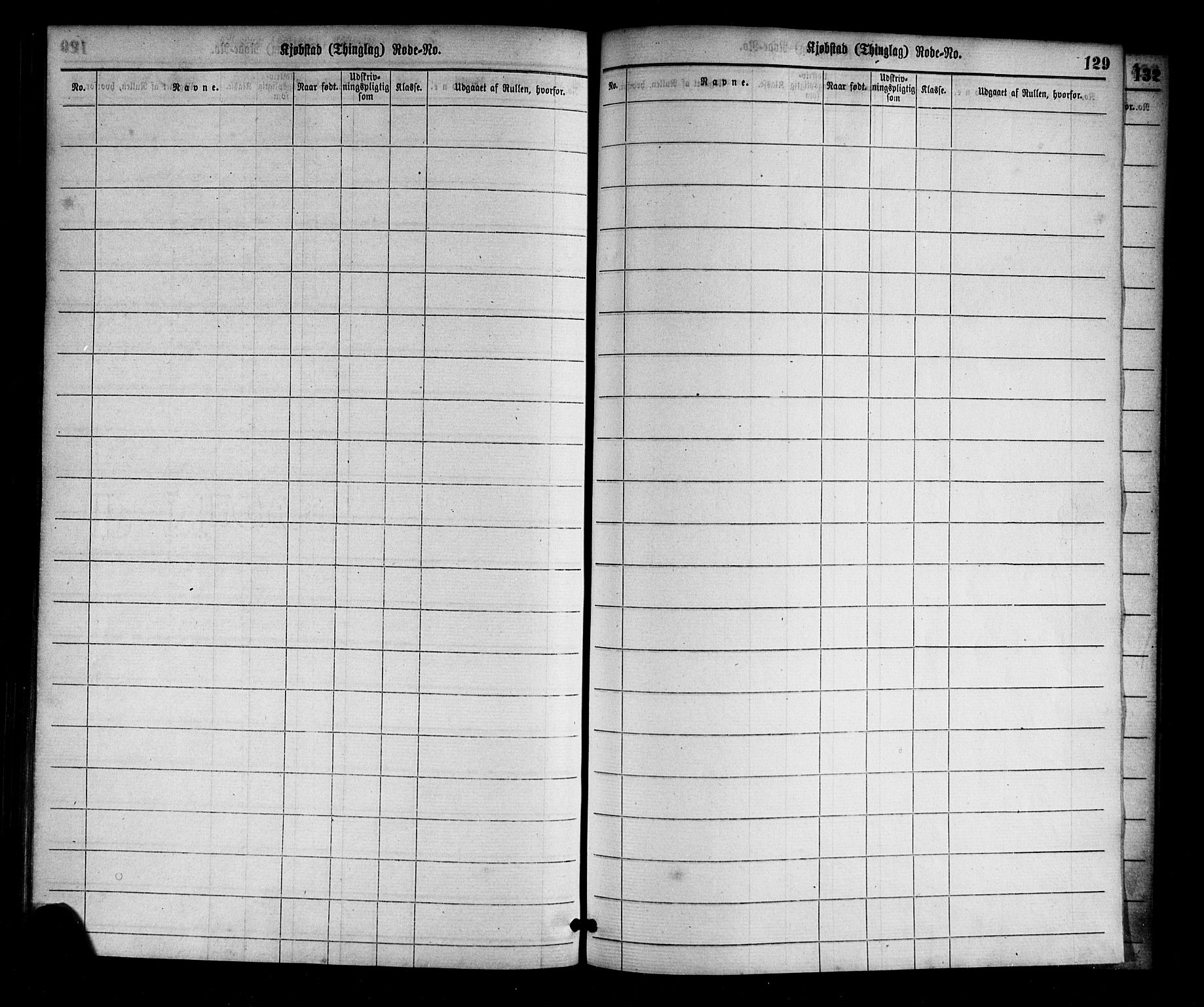 Flekkefjord mønstringskrets, SAK/2031-0018/F/Ff/L0001: Utskrivningsregisterrulle, nr som i hovedrulle, N-10, 1860-1900, s. 134