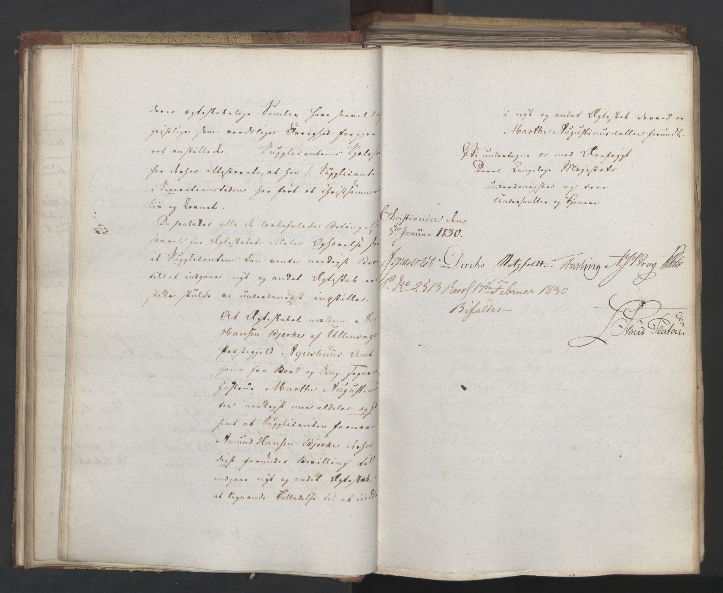 Statsrådsavdelingen i Stockholm, AV/RA-S-1003/D/Da/L0063: Regjeringsinnstillinger nr. 1788-1889, 1830, s. 86