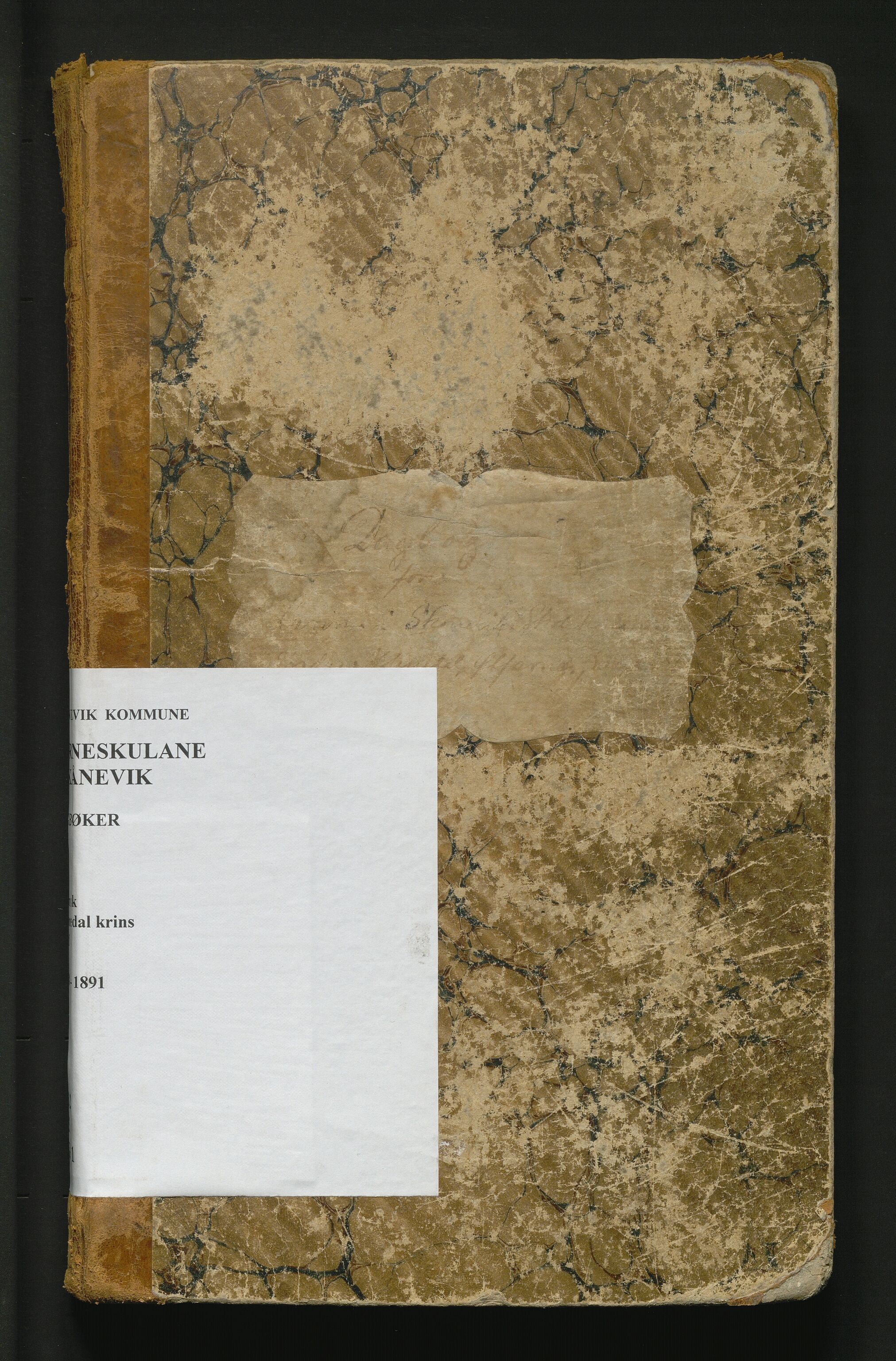 Skånevik kommune. Barneskulane, IKAH/1212-231/G/Gh/L0001: Dagbok for Holmedal, Ølfarnes, Sanvik, Toftekalven og Mortvedt krinsar, 1880-1891