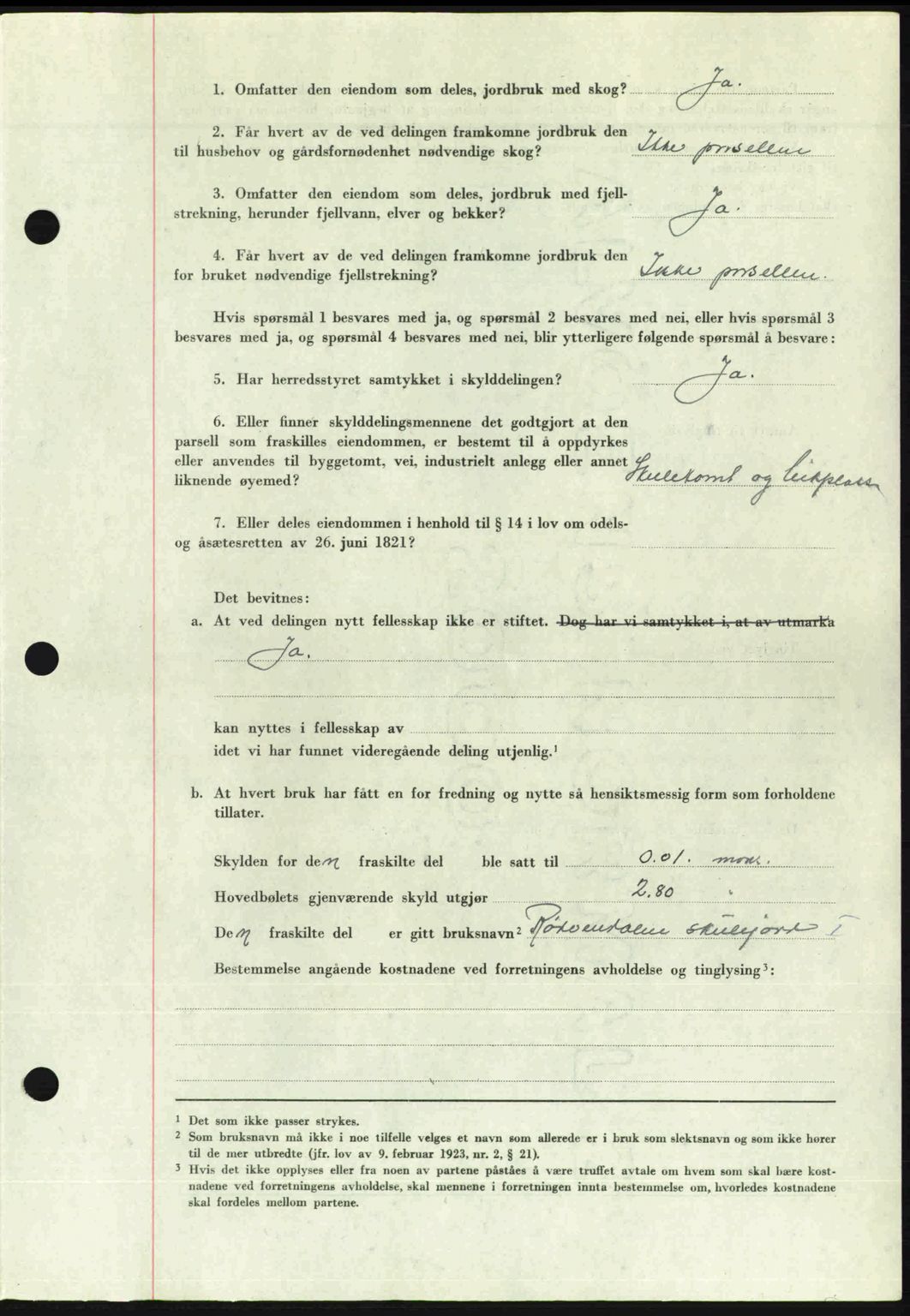 Romsdal sorenskriveri, AV/SAT-A-4149/1/2/2C: Pantebok nr. A28, 1948-1949, Dagboknr: 287/1949