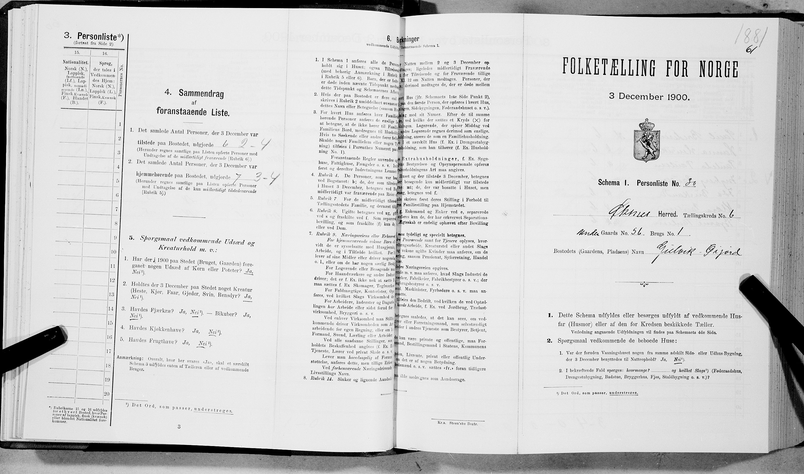 SAT, Folketelling 1900 for 1868 Øksnes herred, 1900, s. 469