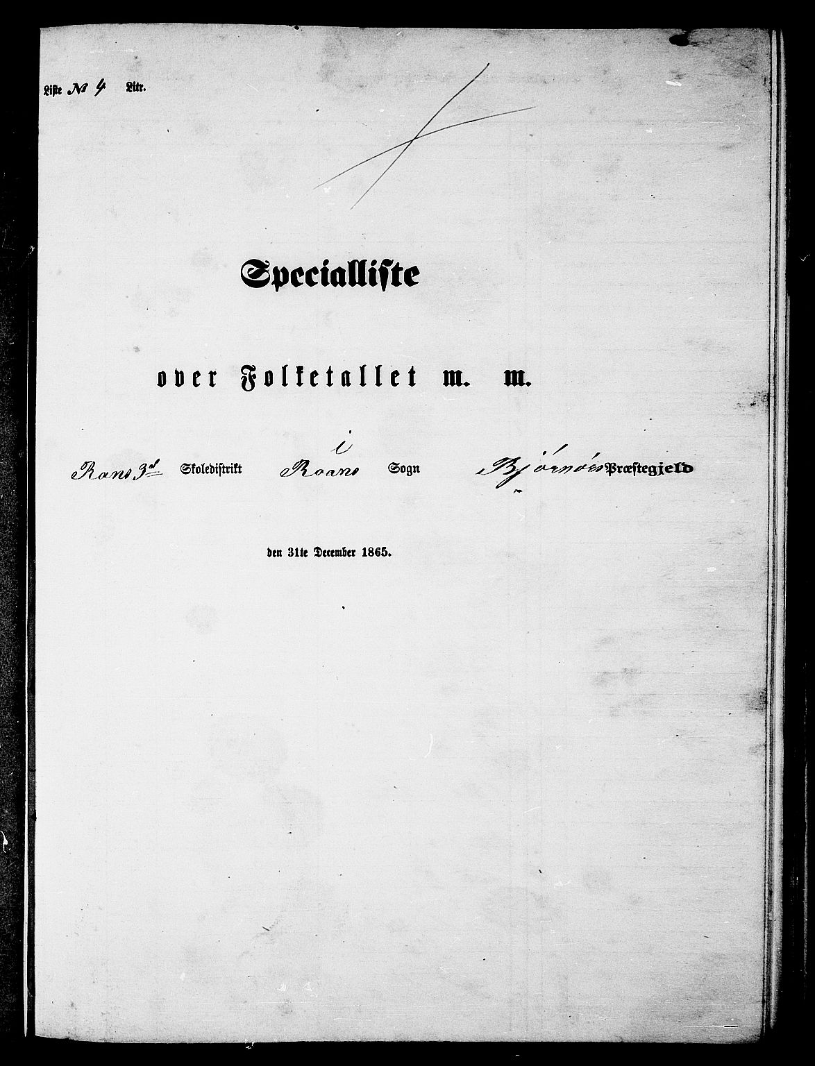 RA, Folketelling 1865 for 1632P Bjørnør prestegjeld, 1865, s. 60